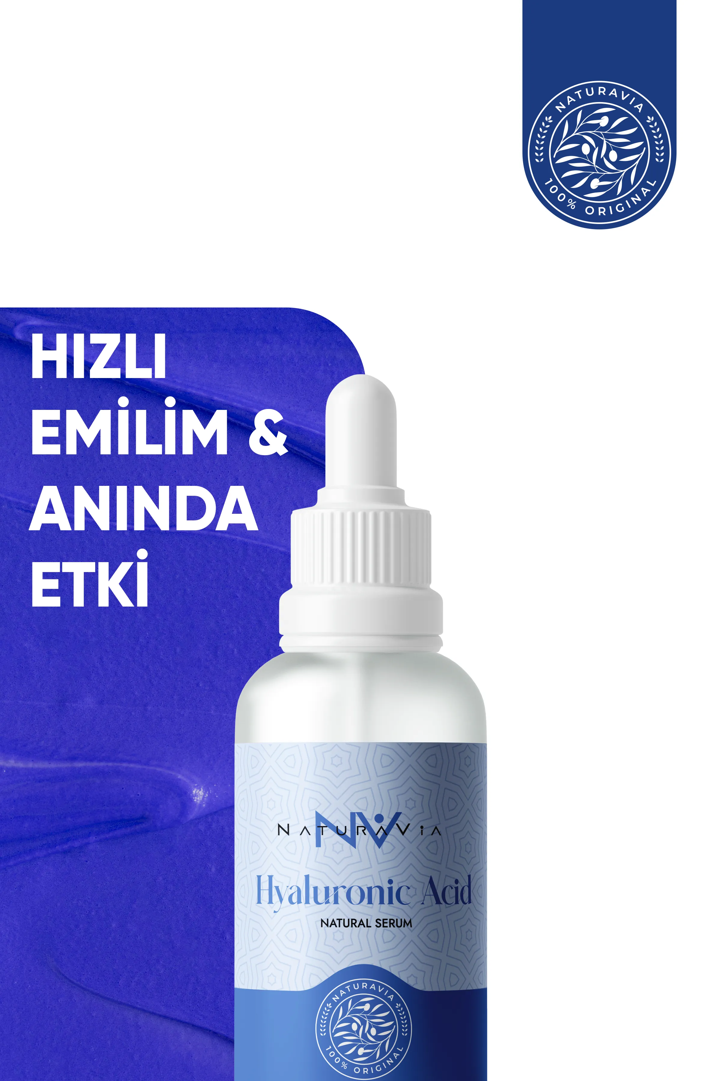 Yoğun Nemlendirici & Dolgunlaştırıcı Hyalüronik Asit Serum 30 ml – Tüm Cilt Tipleri İçin | Derin Nem & Genç Görünüm
