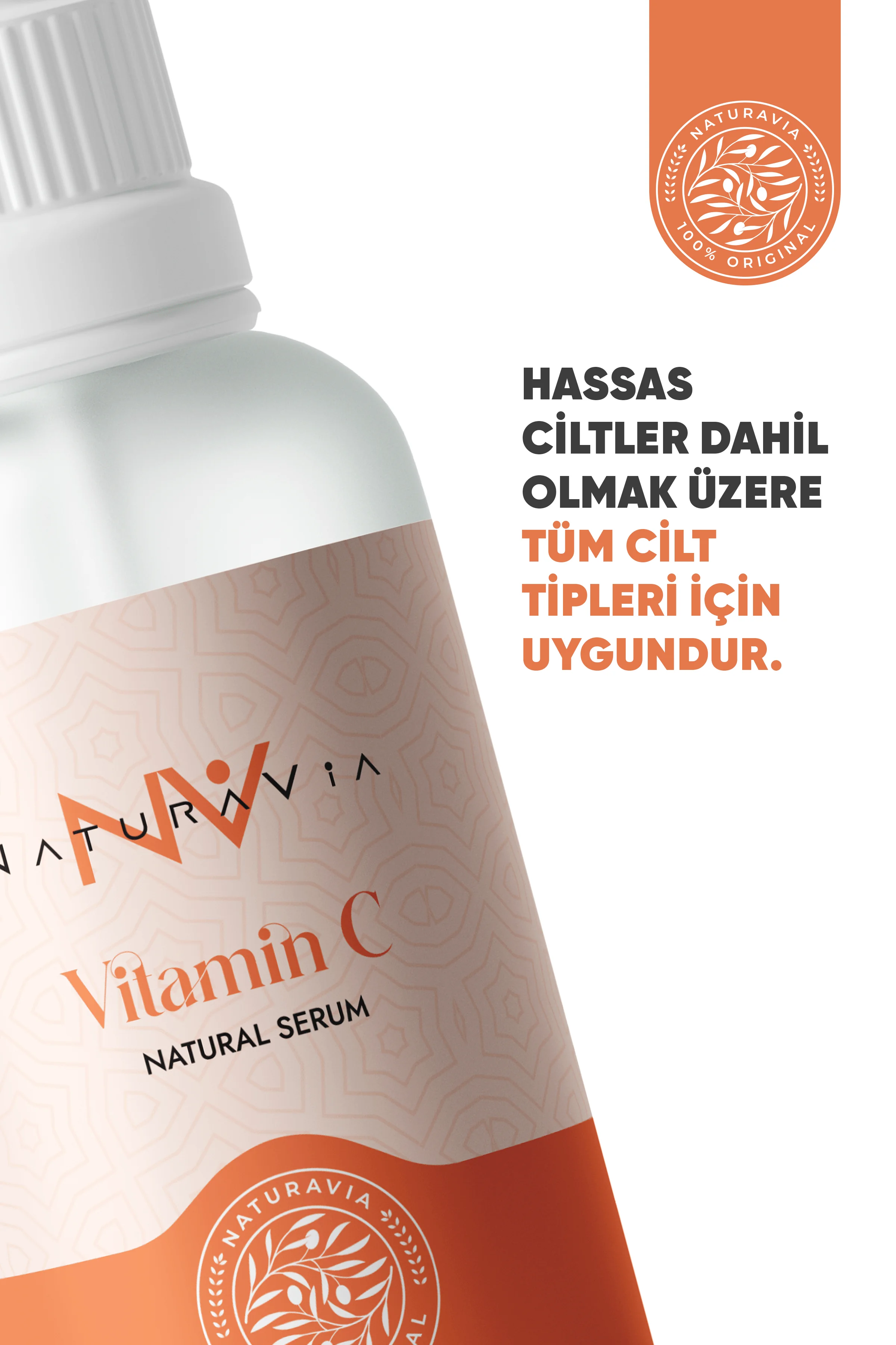 Aydınlatıcı & Cilt Toni Eşitleyici Vitamin C Serum 30 ml – Leke Karşıtı, Parlaklık Verici Bakım | Tüm Cilt Tipleri İçin