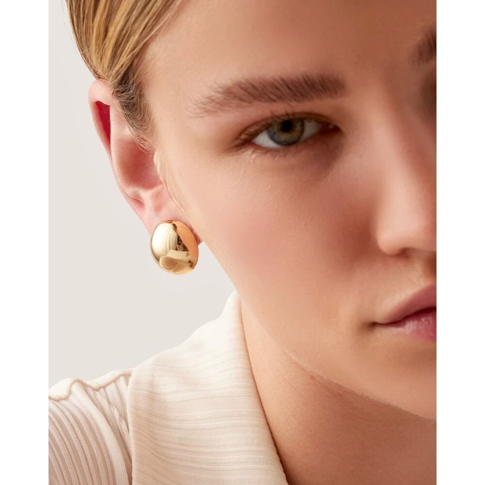 Oval Trend Çivi Cerrahi Çelik Küpe