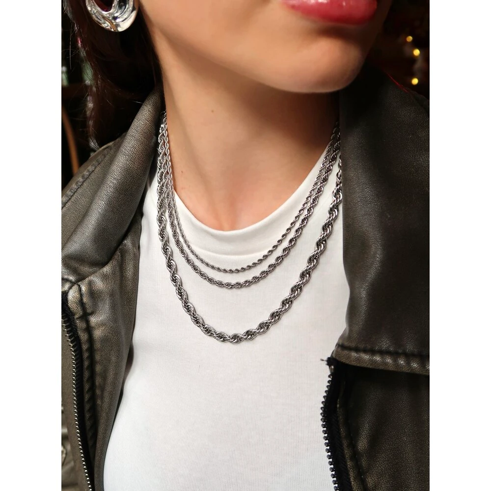 Burgu Silver Çelik Kolye