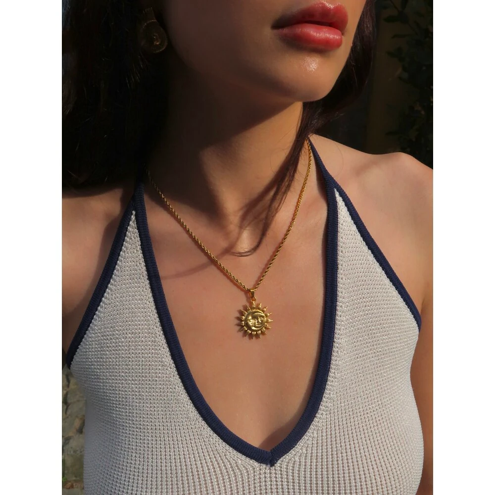 Sun Spirit Çelik Kolye