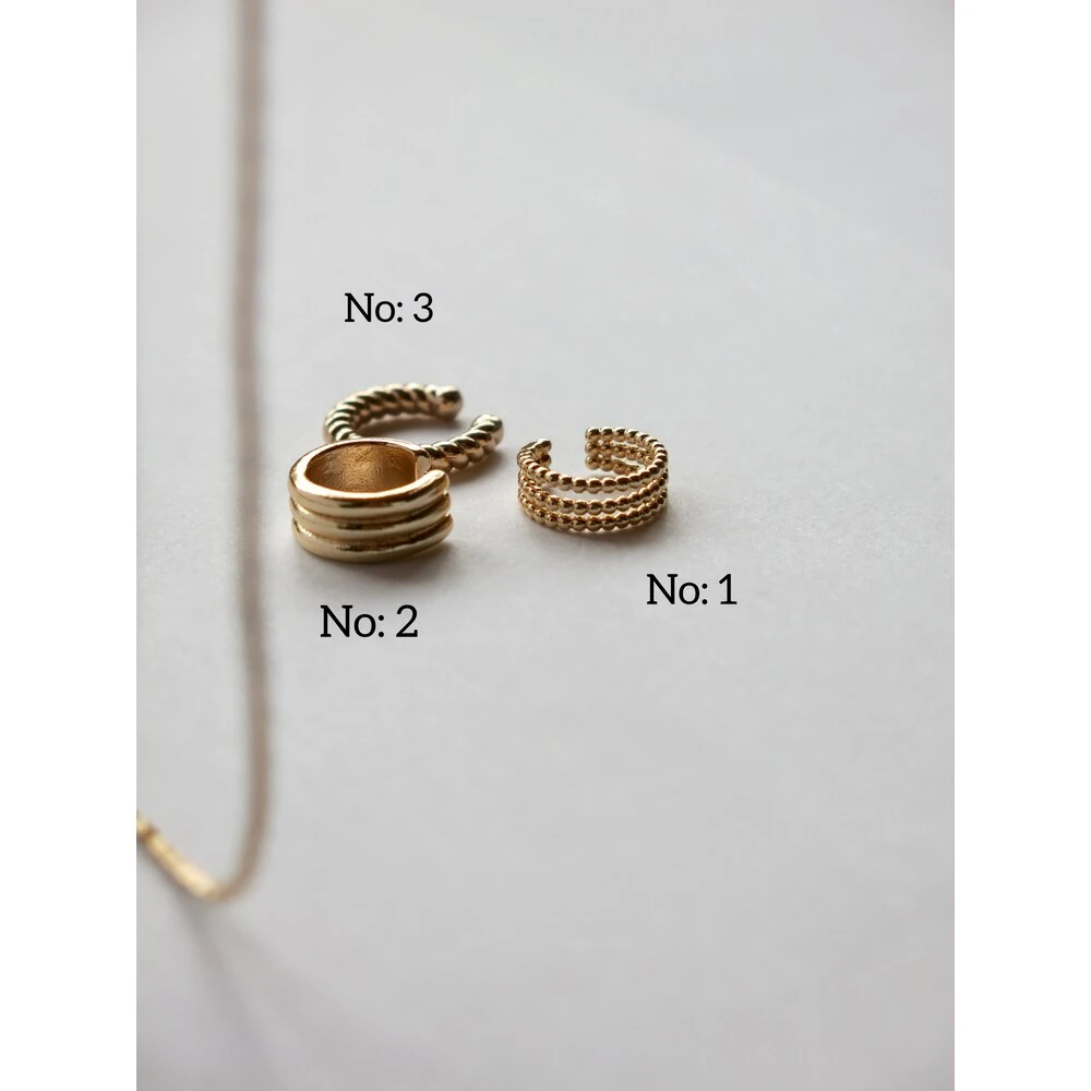 Kıkırdak Gold Küpeler