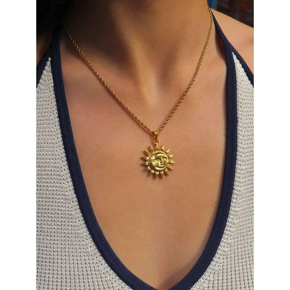 Sun Spirit Çelik Kolye