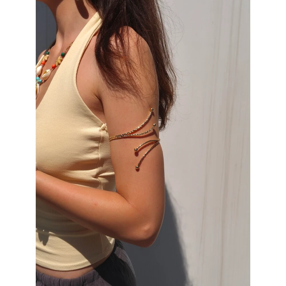 Twine Pazu Bilekliği / Gold & Silver