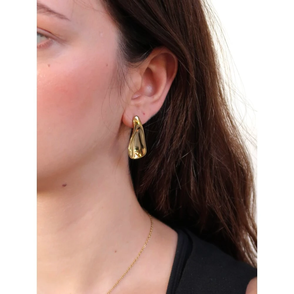 Soyut Dokulu Cerrahi Çelik Çivi Küpe