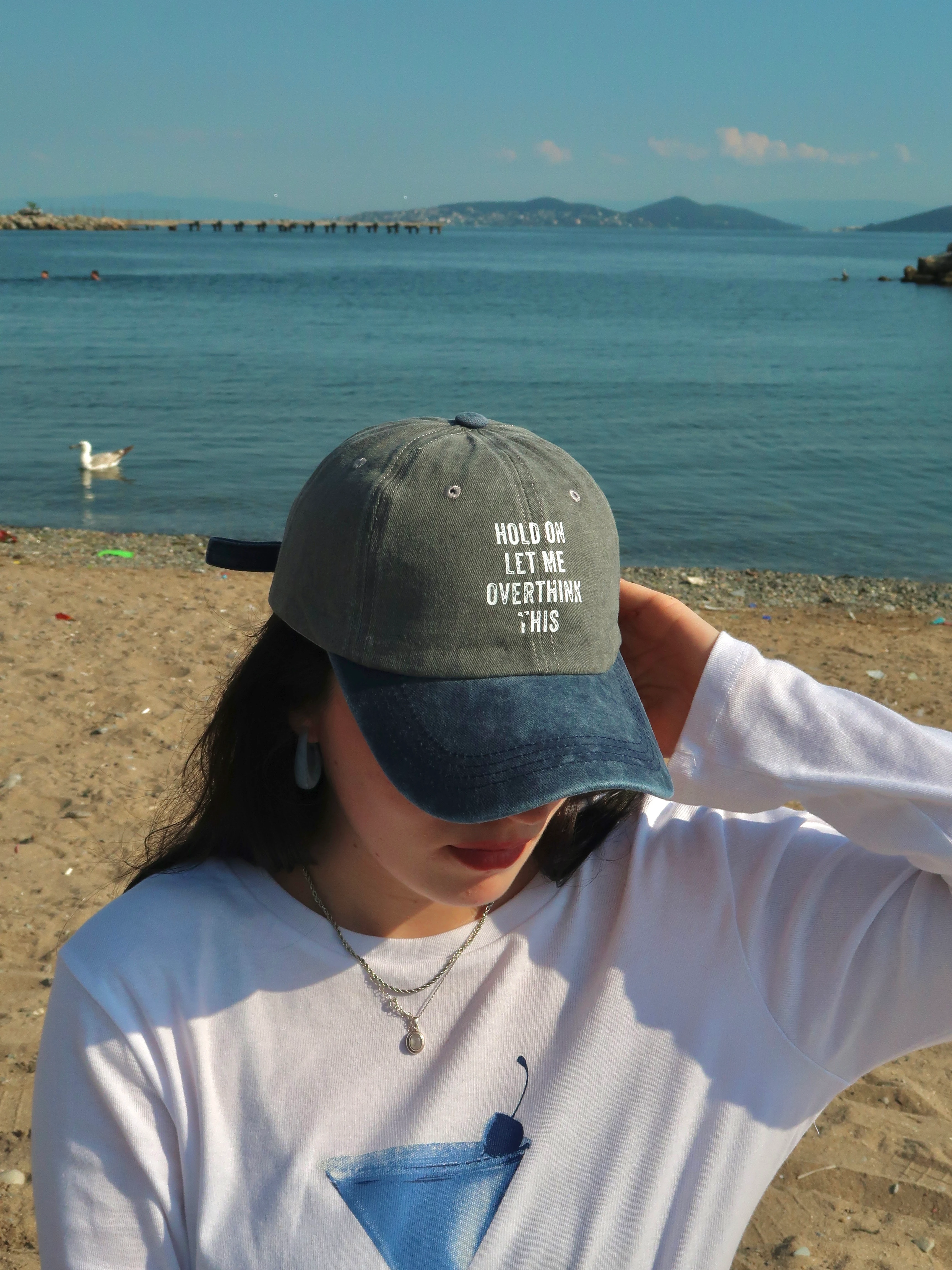 “Dur ! Bunu Bir Overthinkliyeyim” Yazı Baskılı Beyzb Şapka