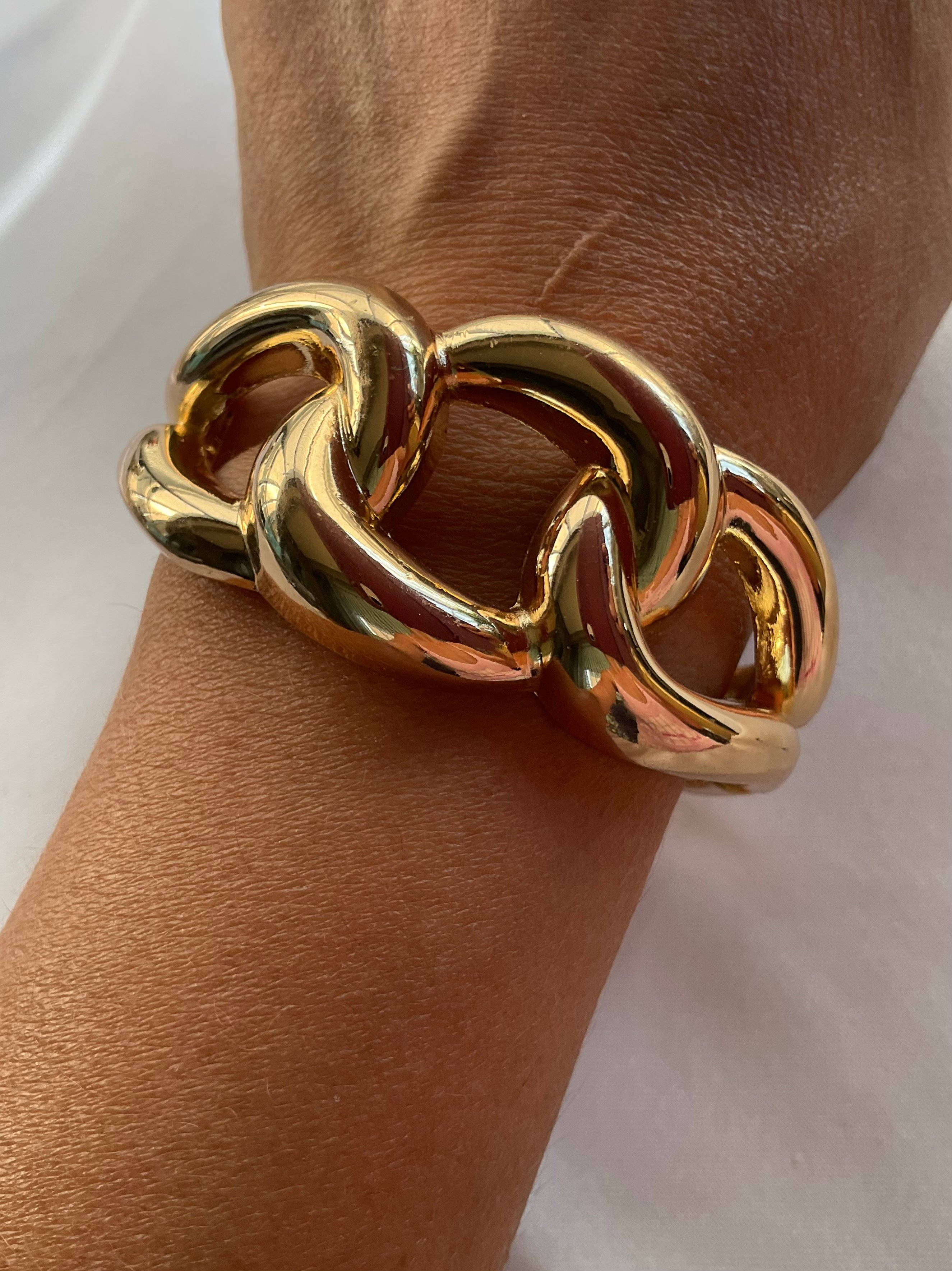 Gold kelepçe zincir model