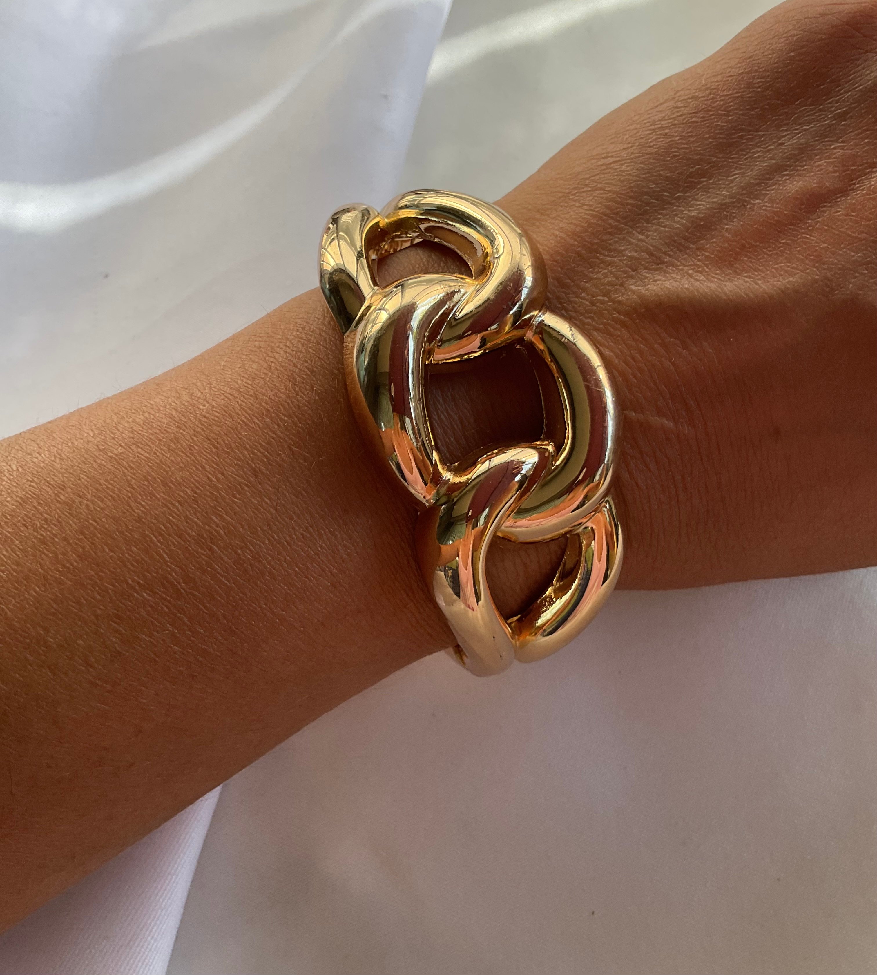Gold kelepçe zincir model