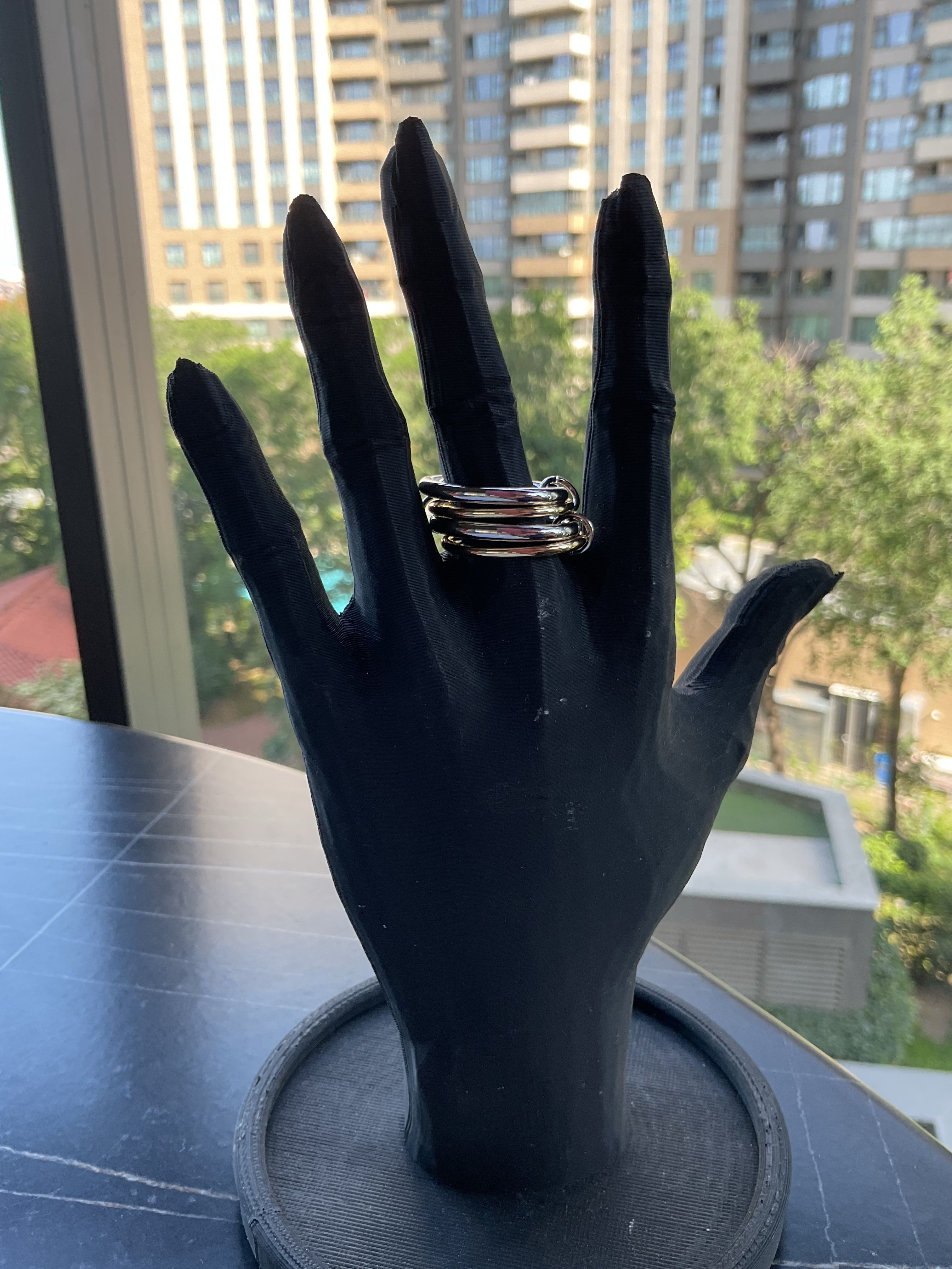 Pirinç mix renk 4 lü model yüzük 