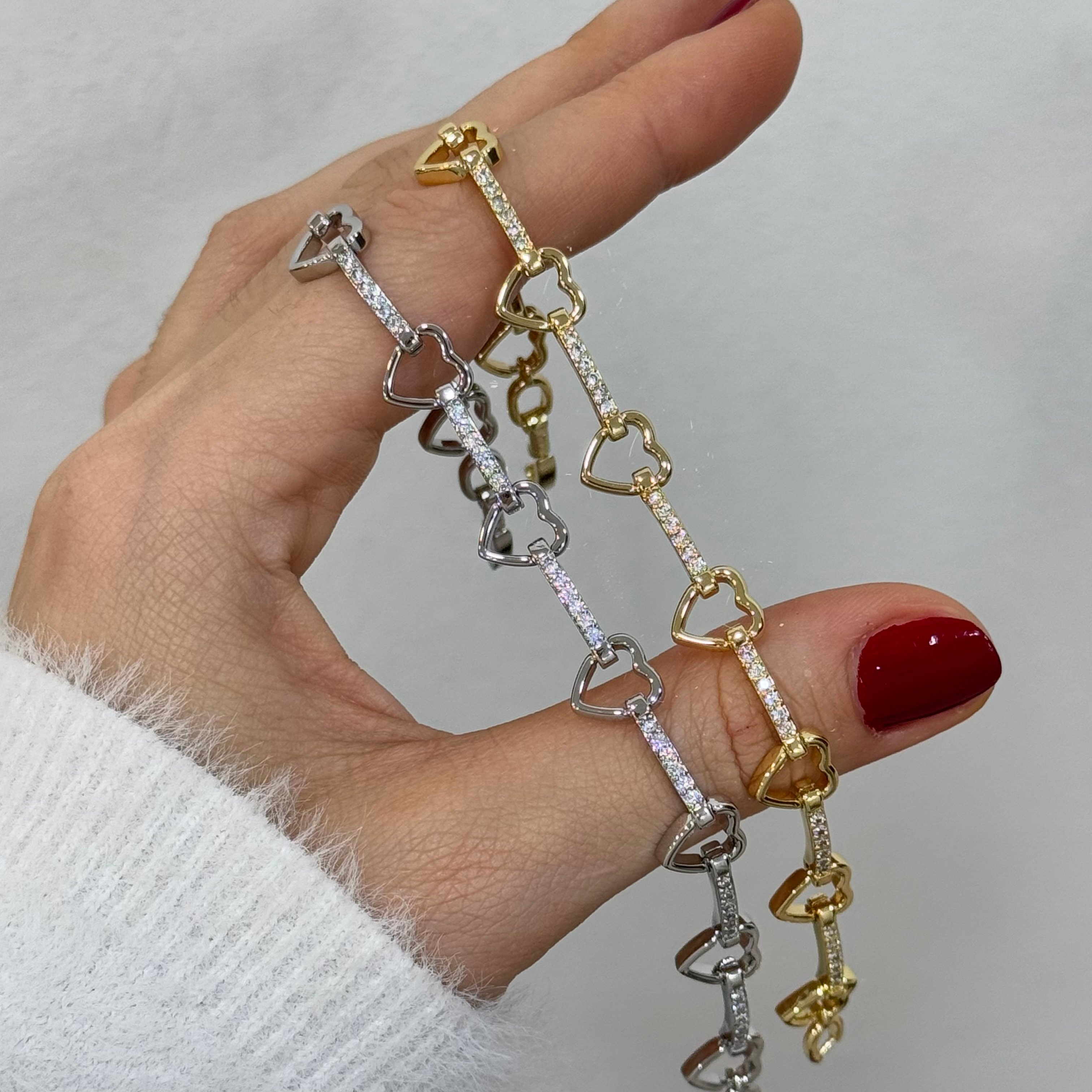 Premium Kalp Detaylı Lover Bileklik