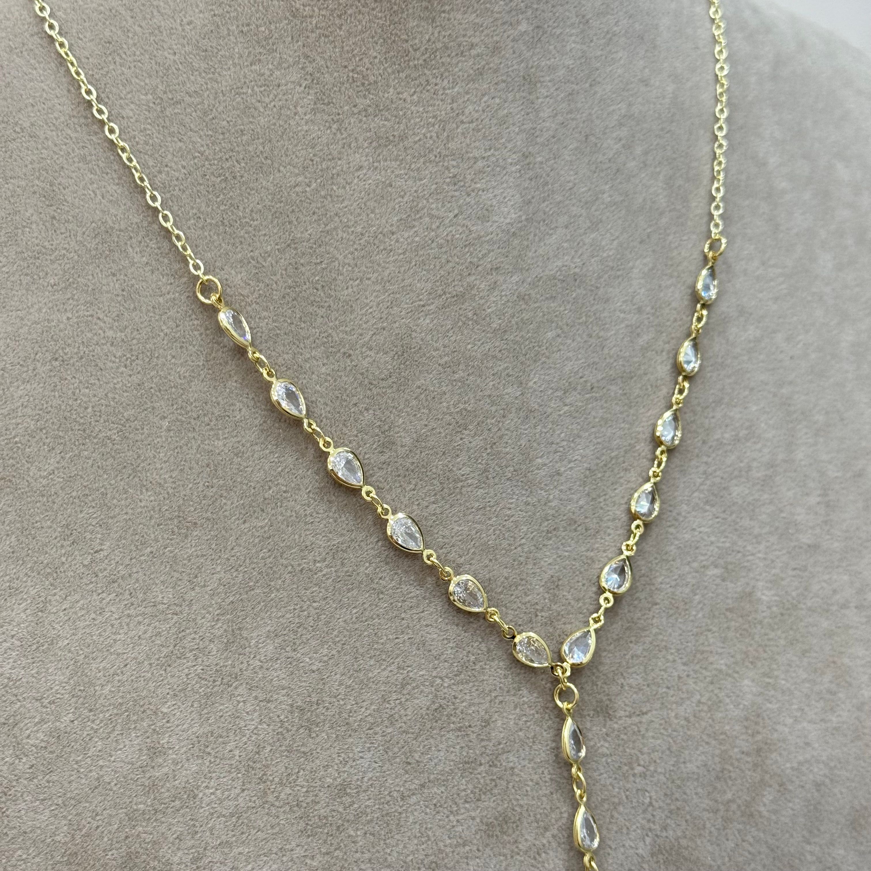 Premium 14k Damla Y Kolye