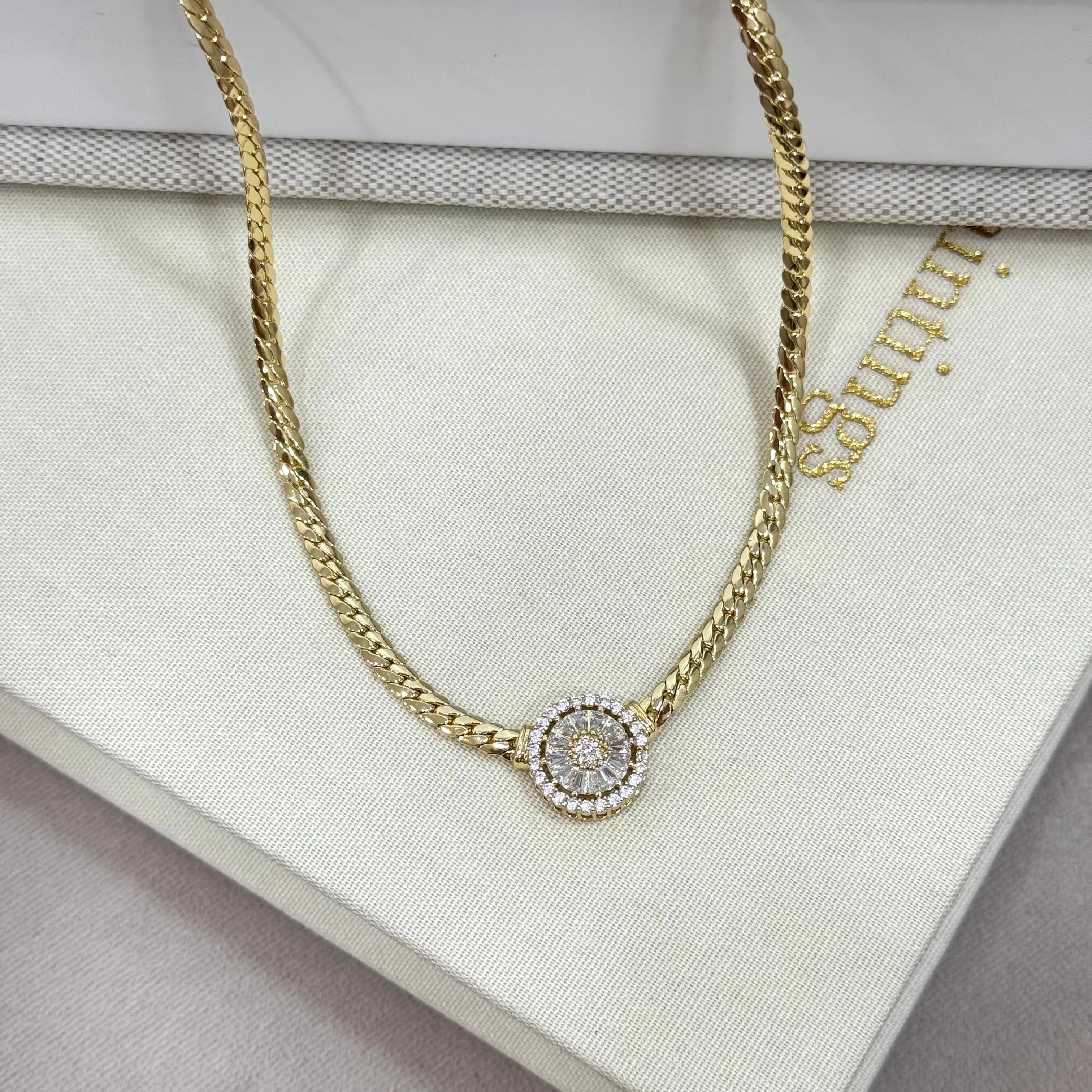 Premium 14K Baget İtalyan Kolye