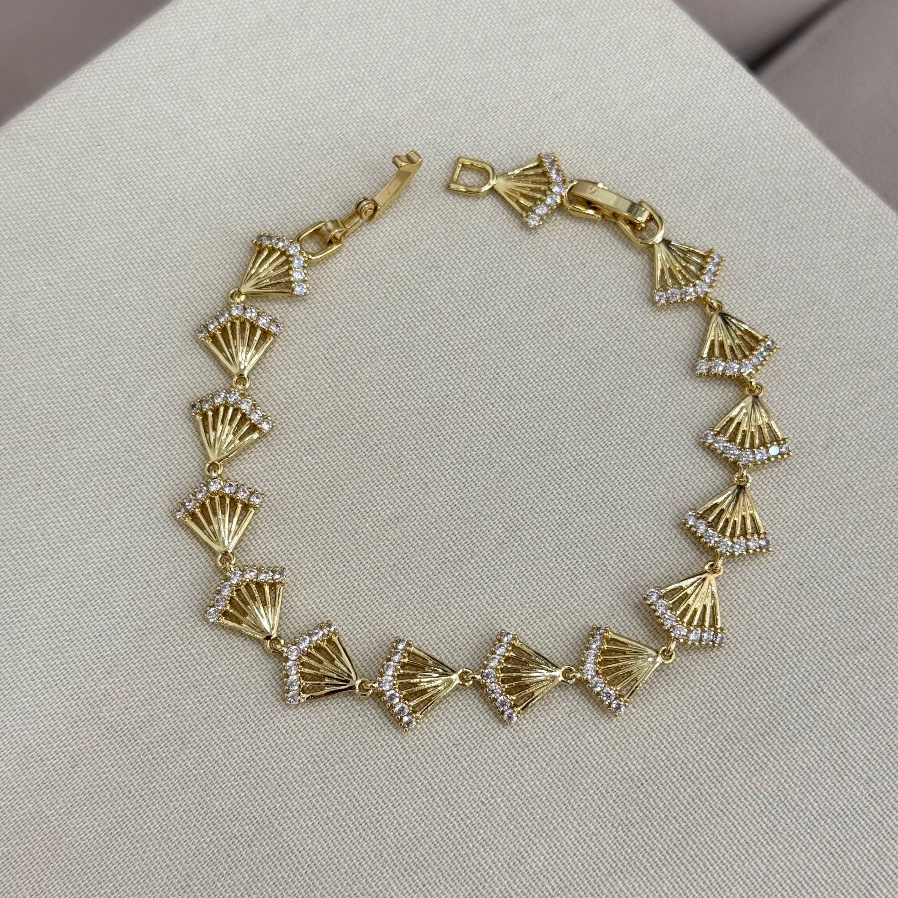 Xuping 14K Yelpaze Bileklik