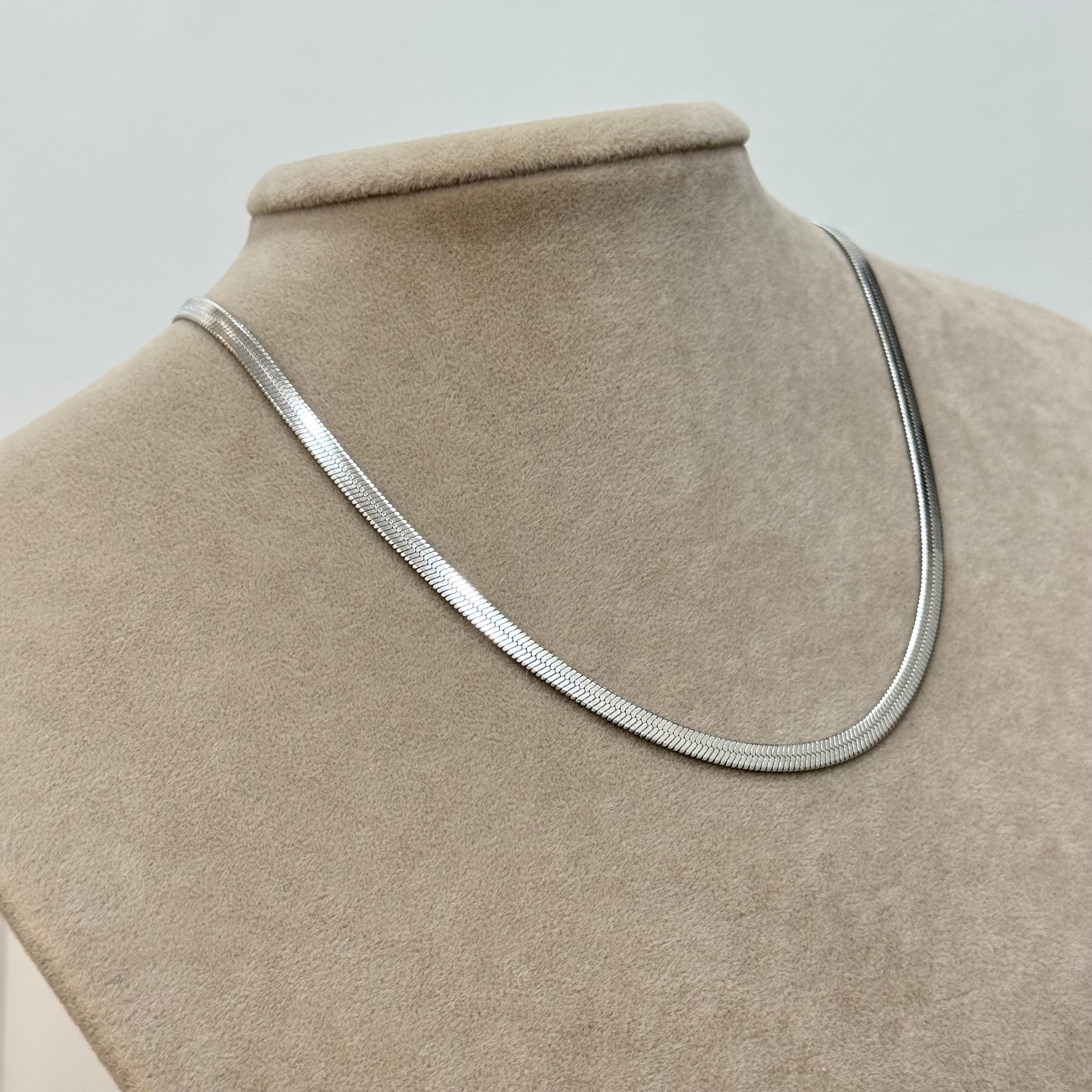 Çelik Gümüş İtalyan Zincir Kolye