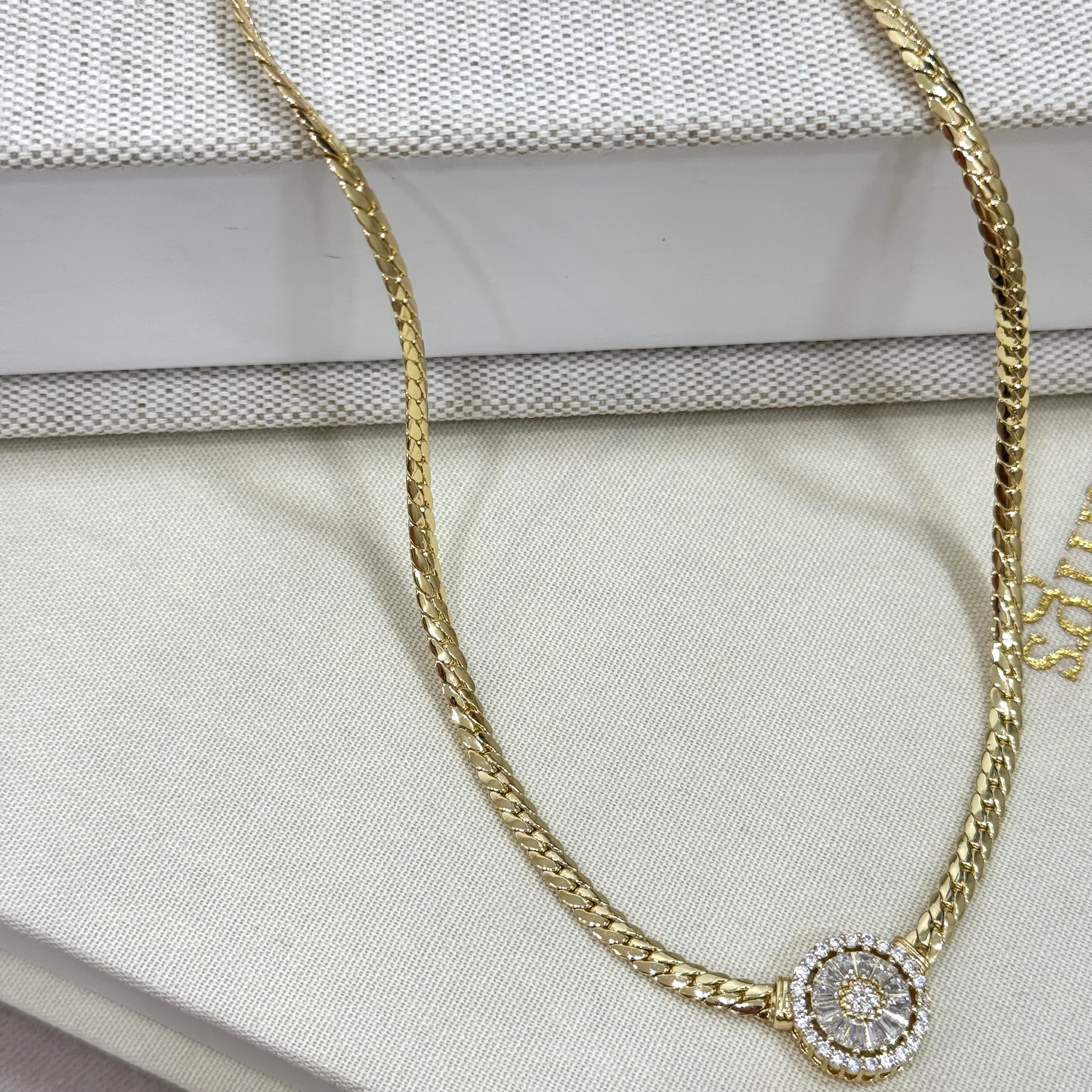 Premium 14K Baget İtalyan Kolye