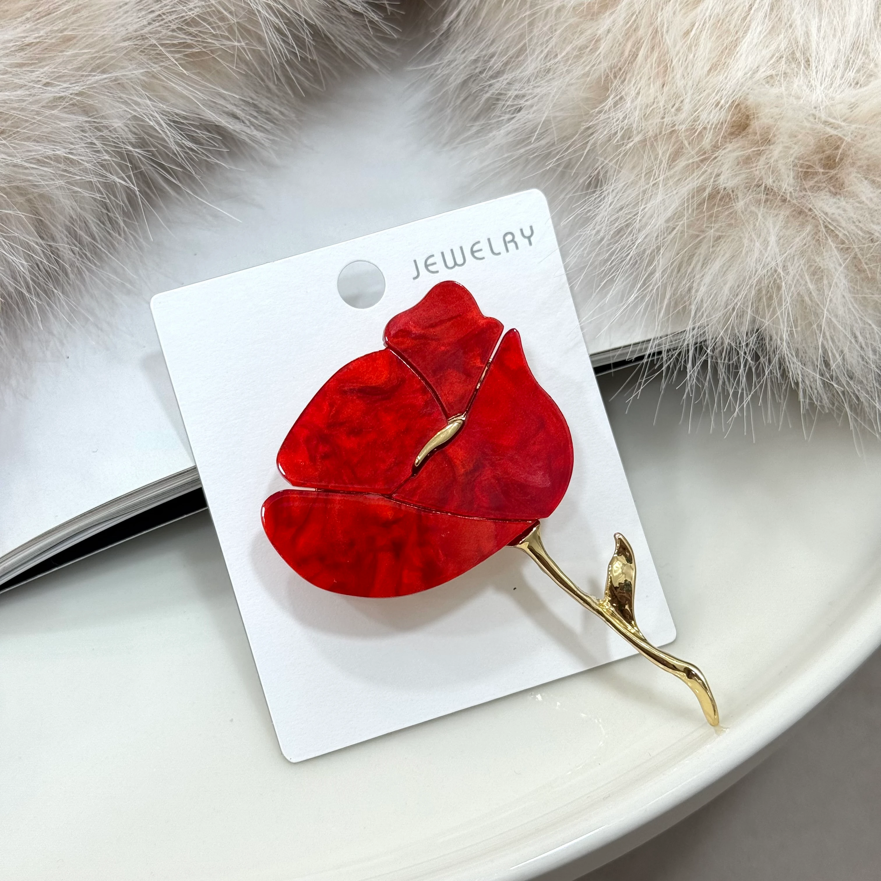 Kırmızı Sedefli Çiçek No:38