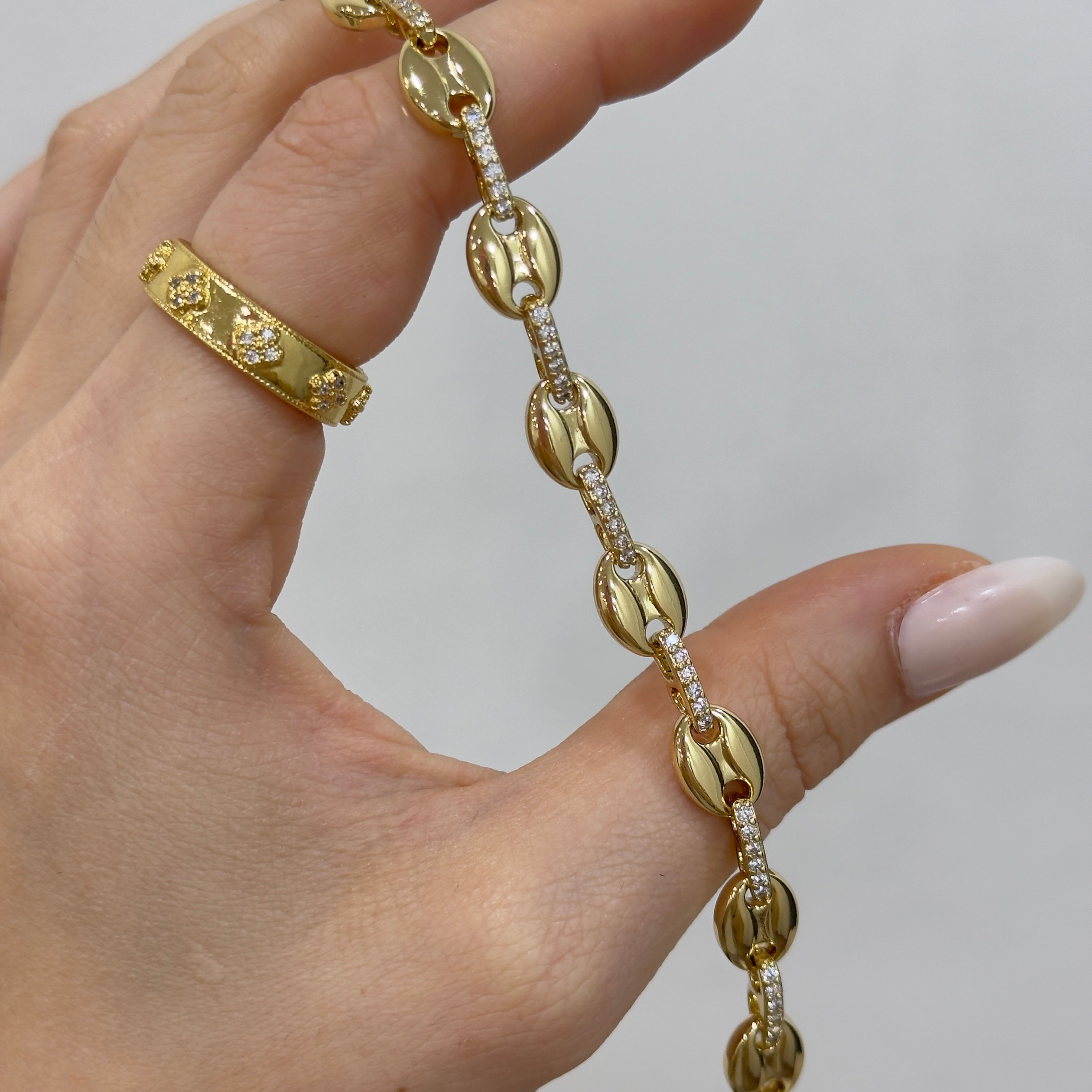 Xuping Su Serisi Gold Joly Chain Bileklik