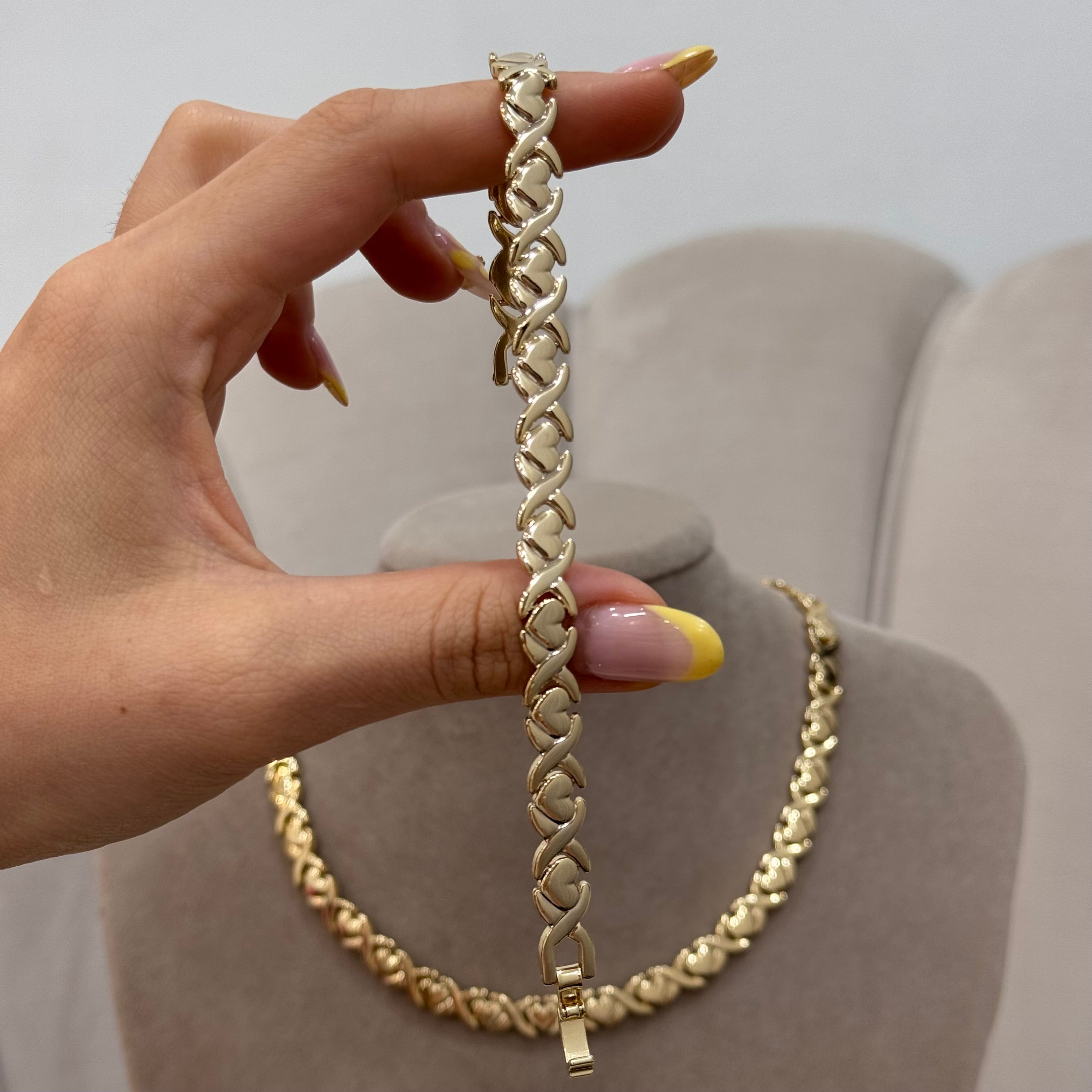 Xuping Su Serisi 14k Vintage Infinite Love Künye Bileklik