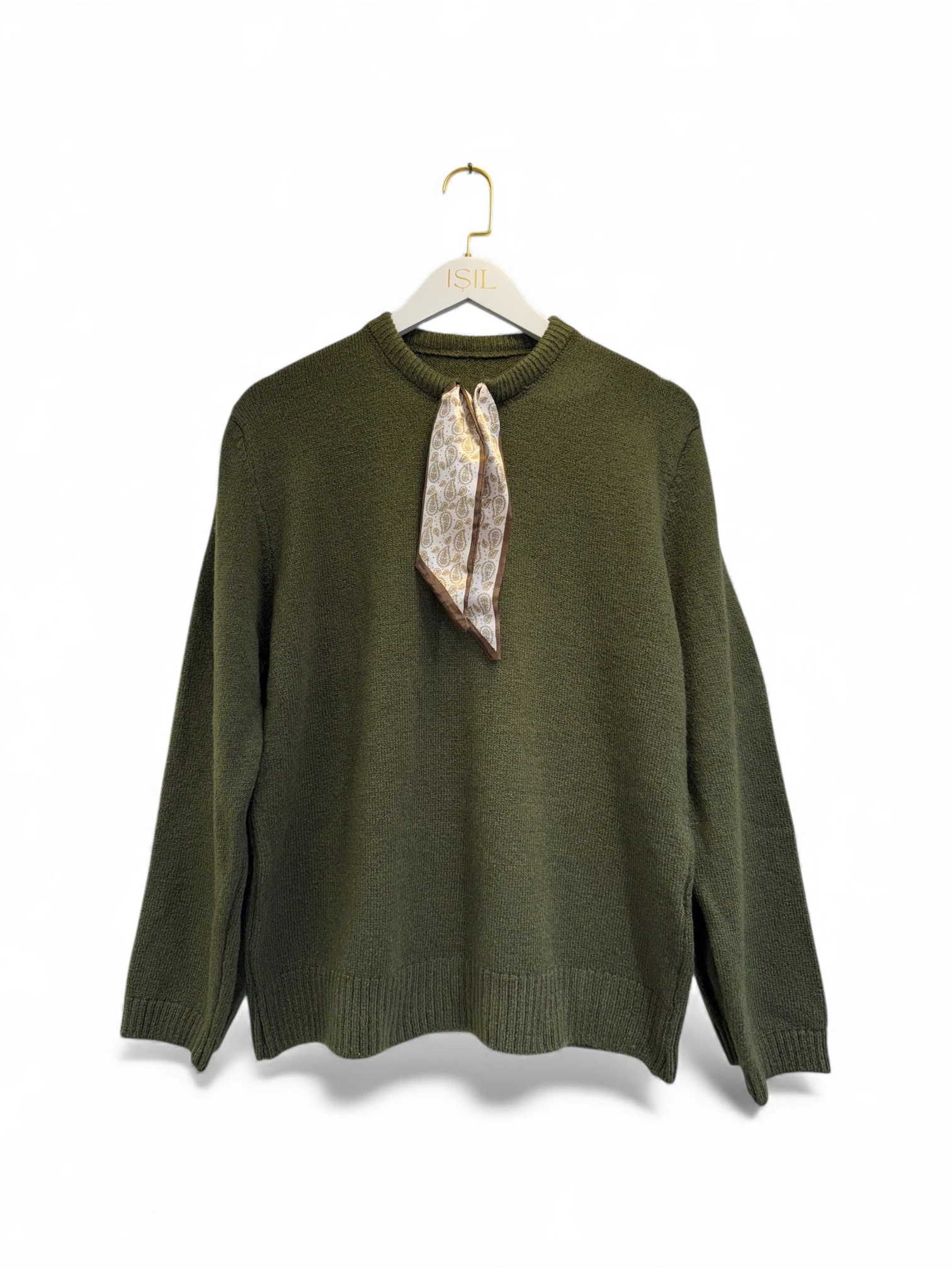 Parisian Silk Scarf Kazak | Haki