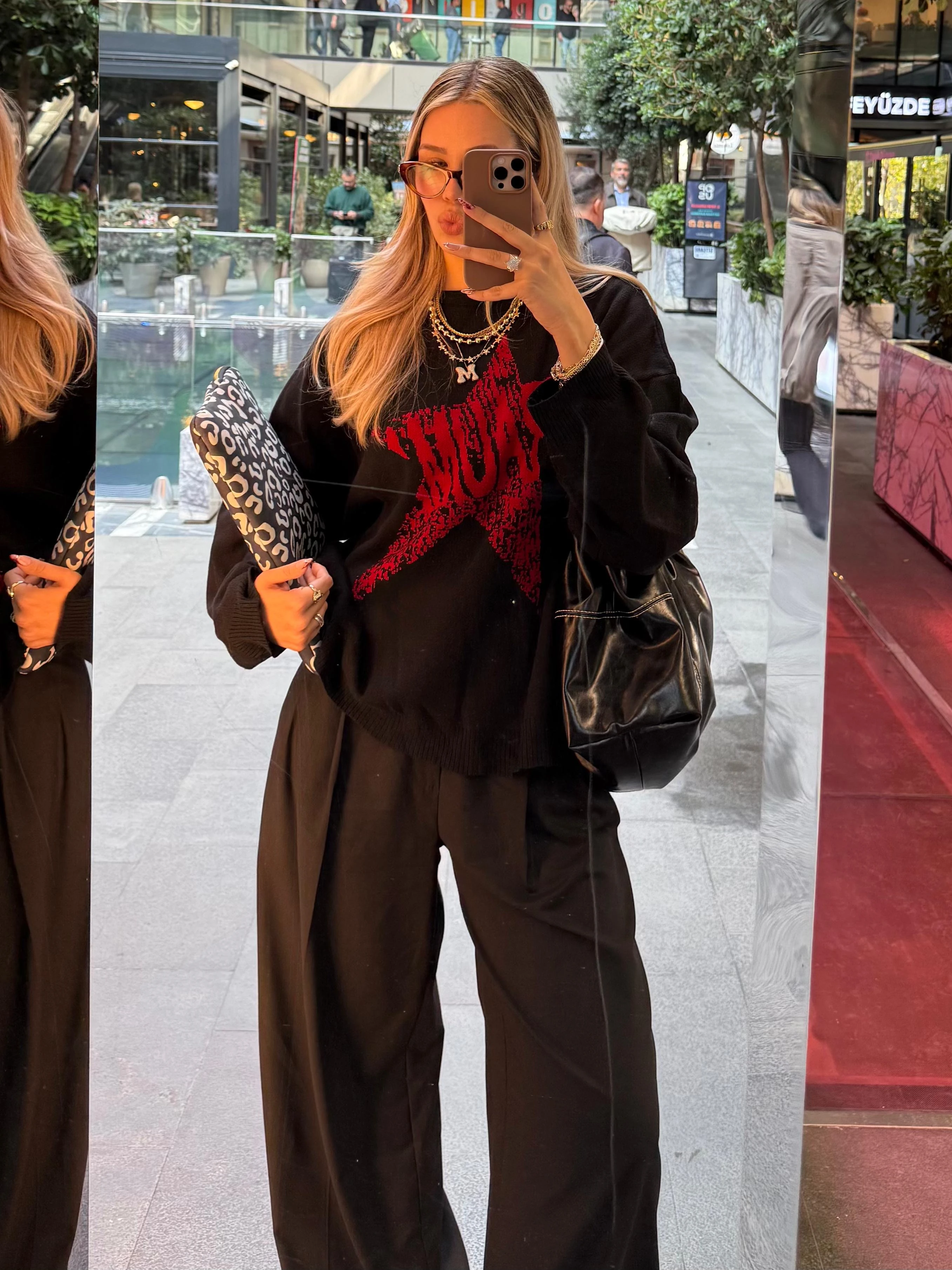 Yüksek Bel Palazzo Kumaş Pantolon