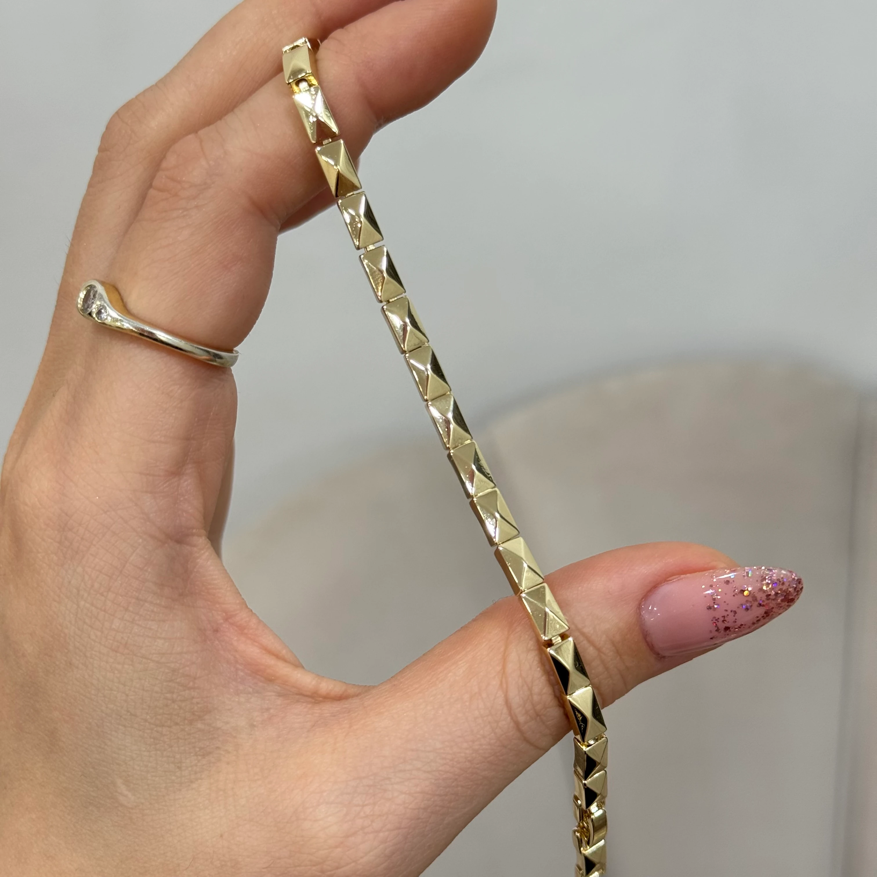 Premium İthal Vintage Triangle Bileklik