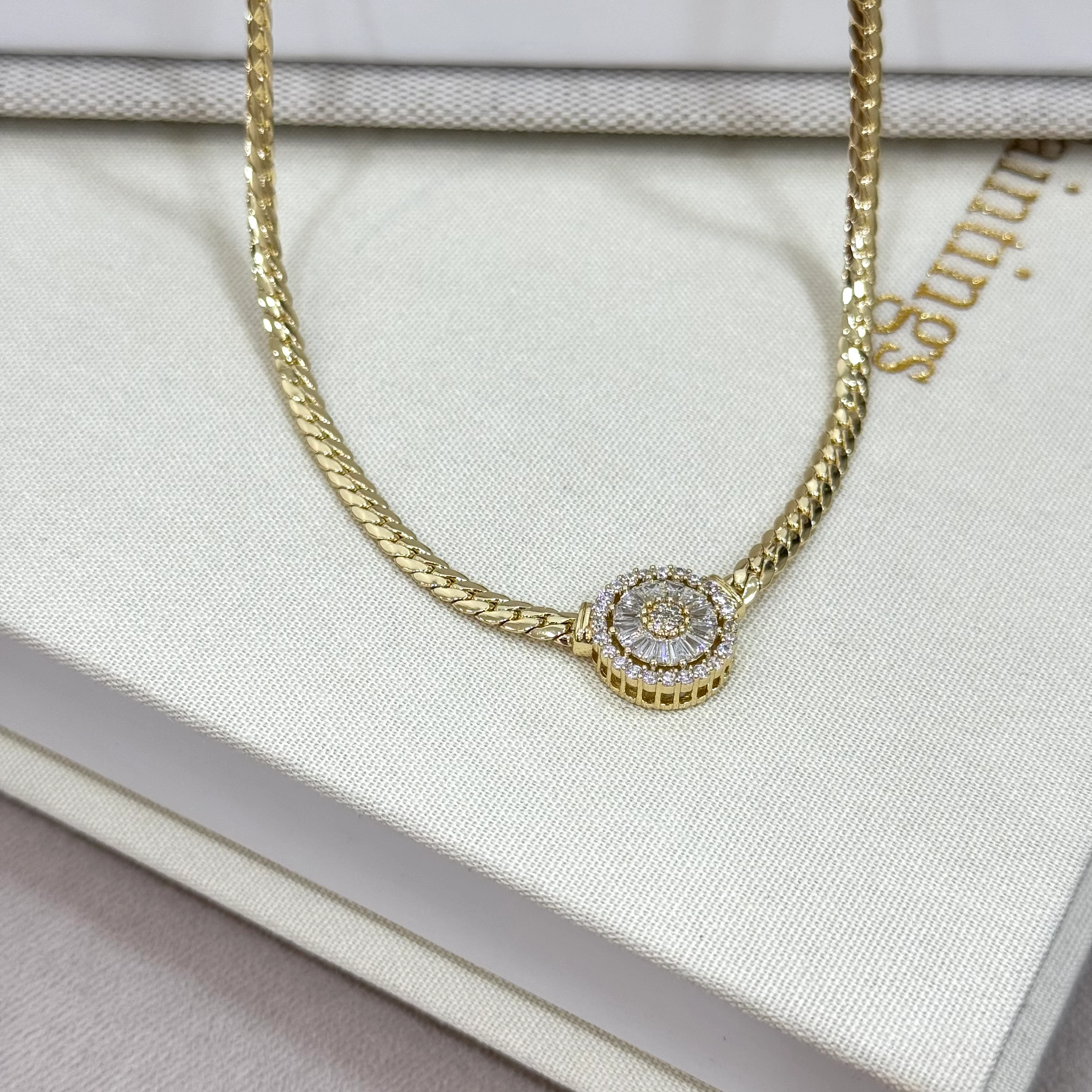 Premium 14K Baget İtalyan Kolye