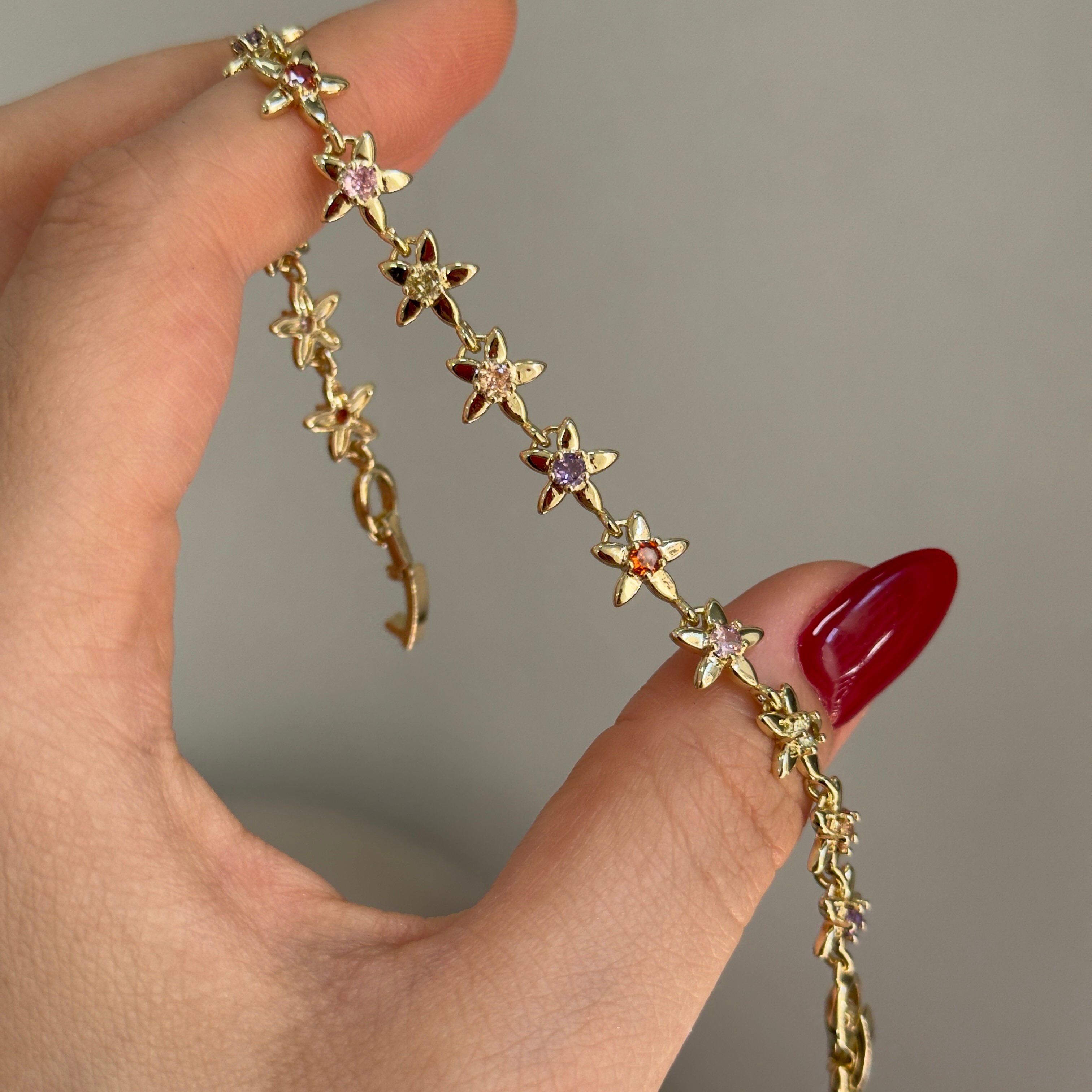 14k Colours Flower Bileklik
