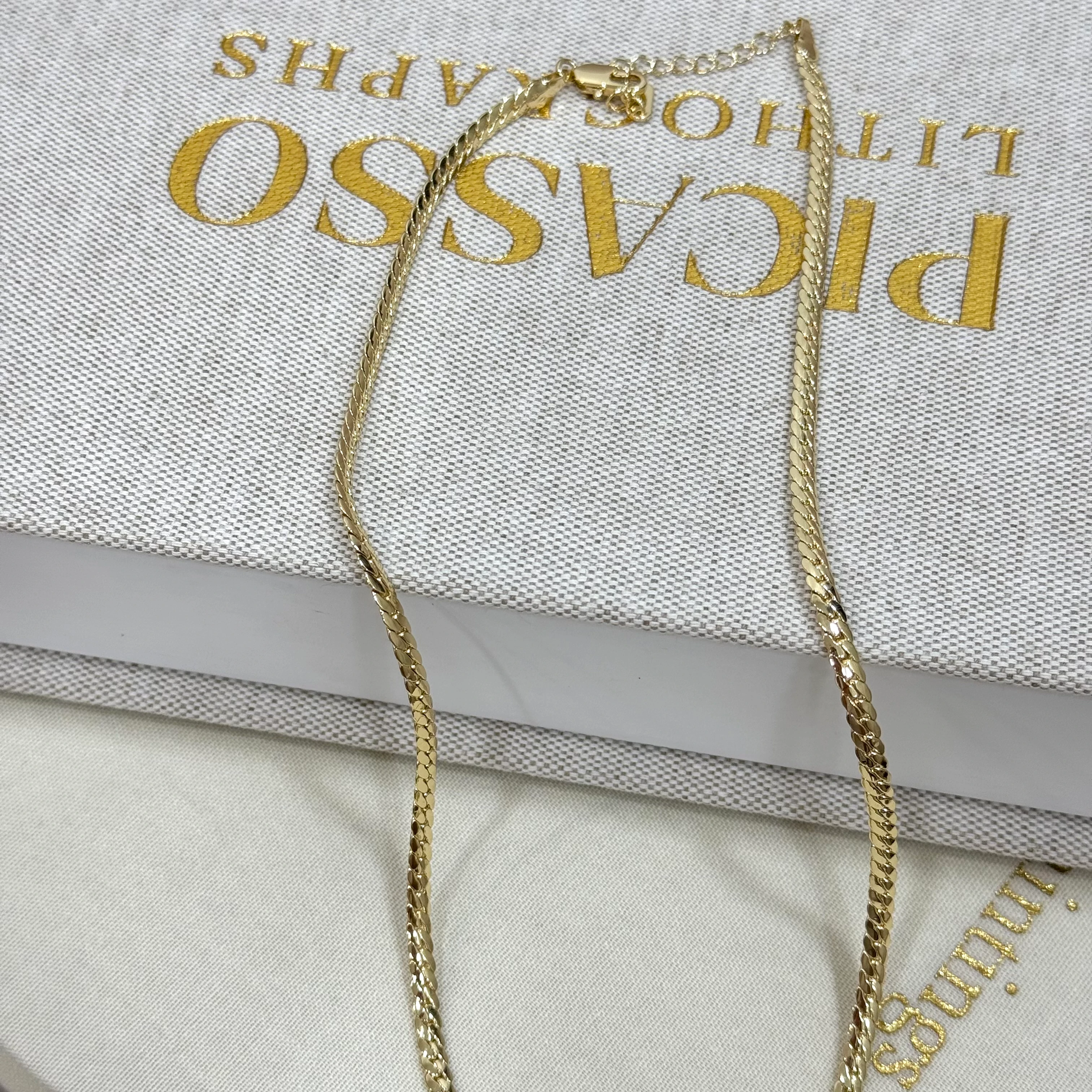 Premium 14K Baget İtalyan Kolye