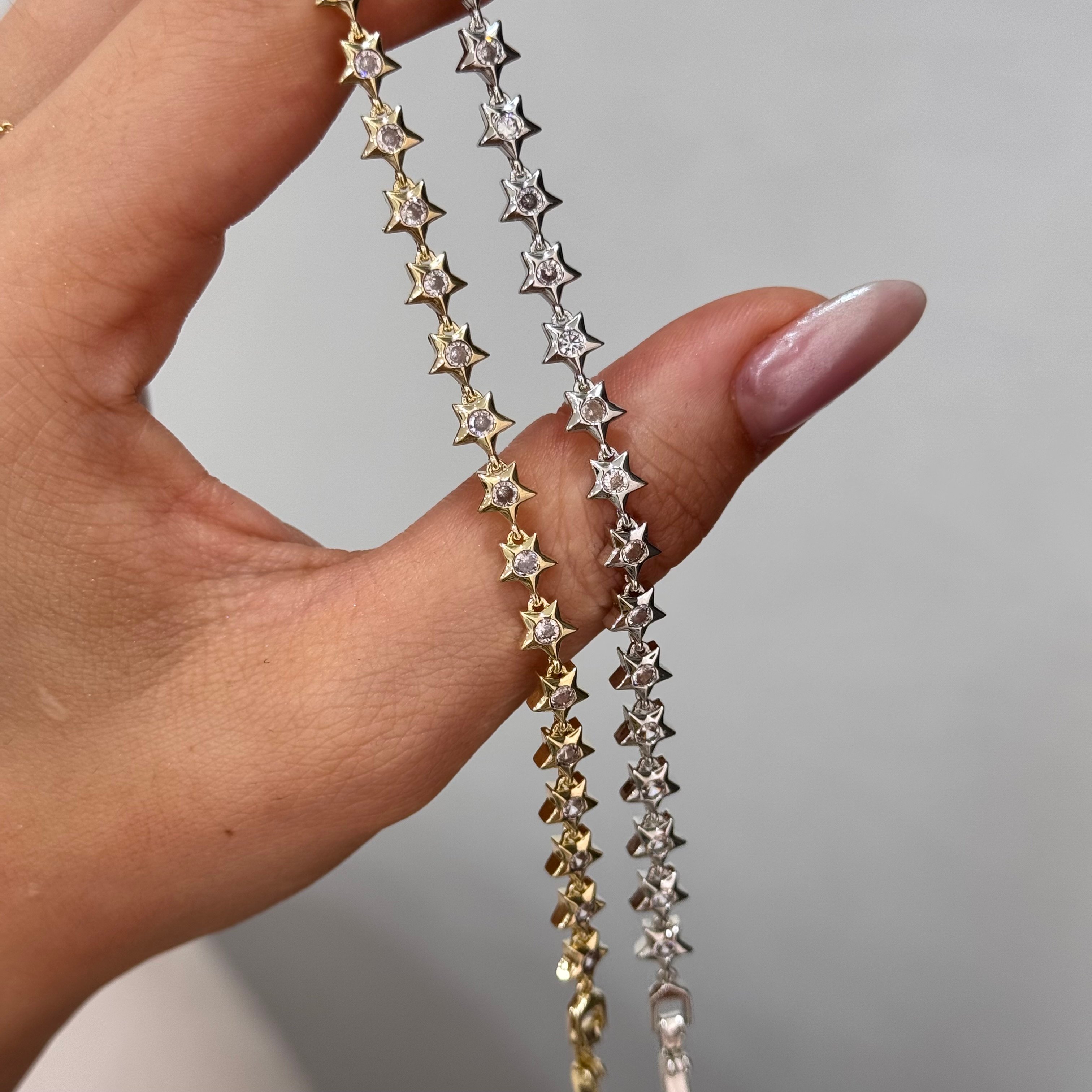Premium 14k Minimal Stars Bileklik