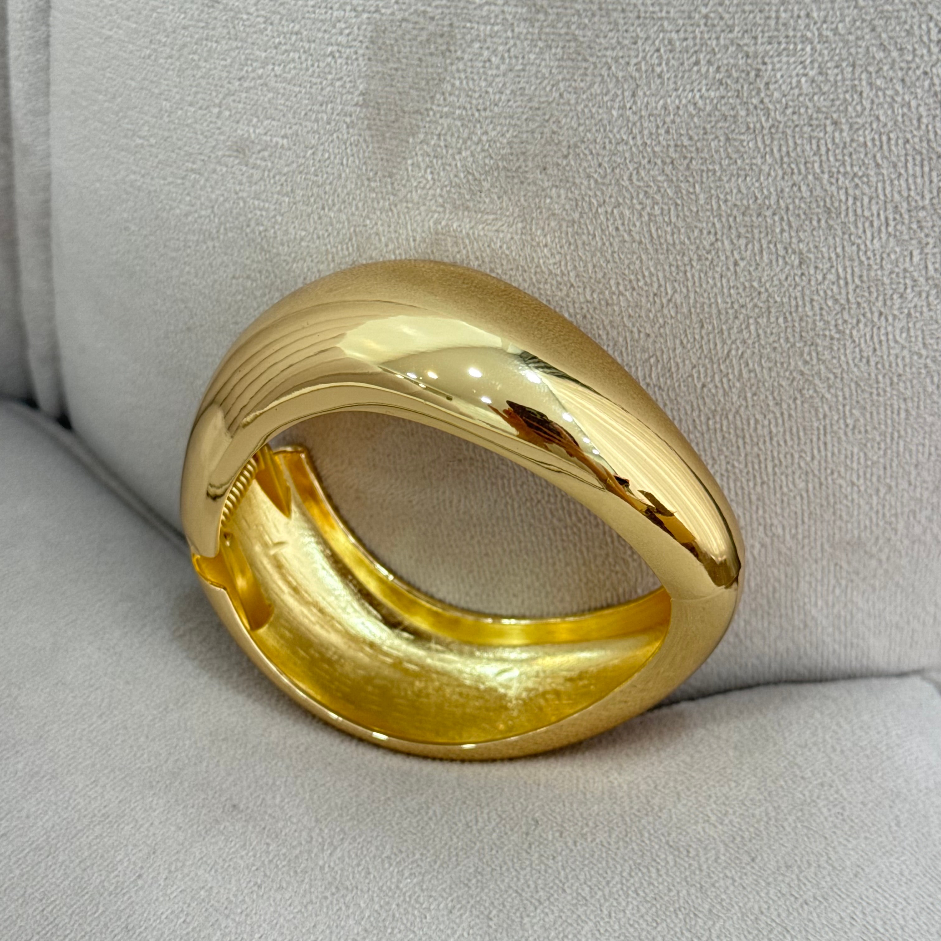 Premium Gold Basic Oval Pinterest Kelepçe Bileklik
