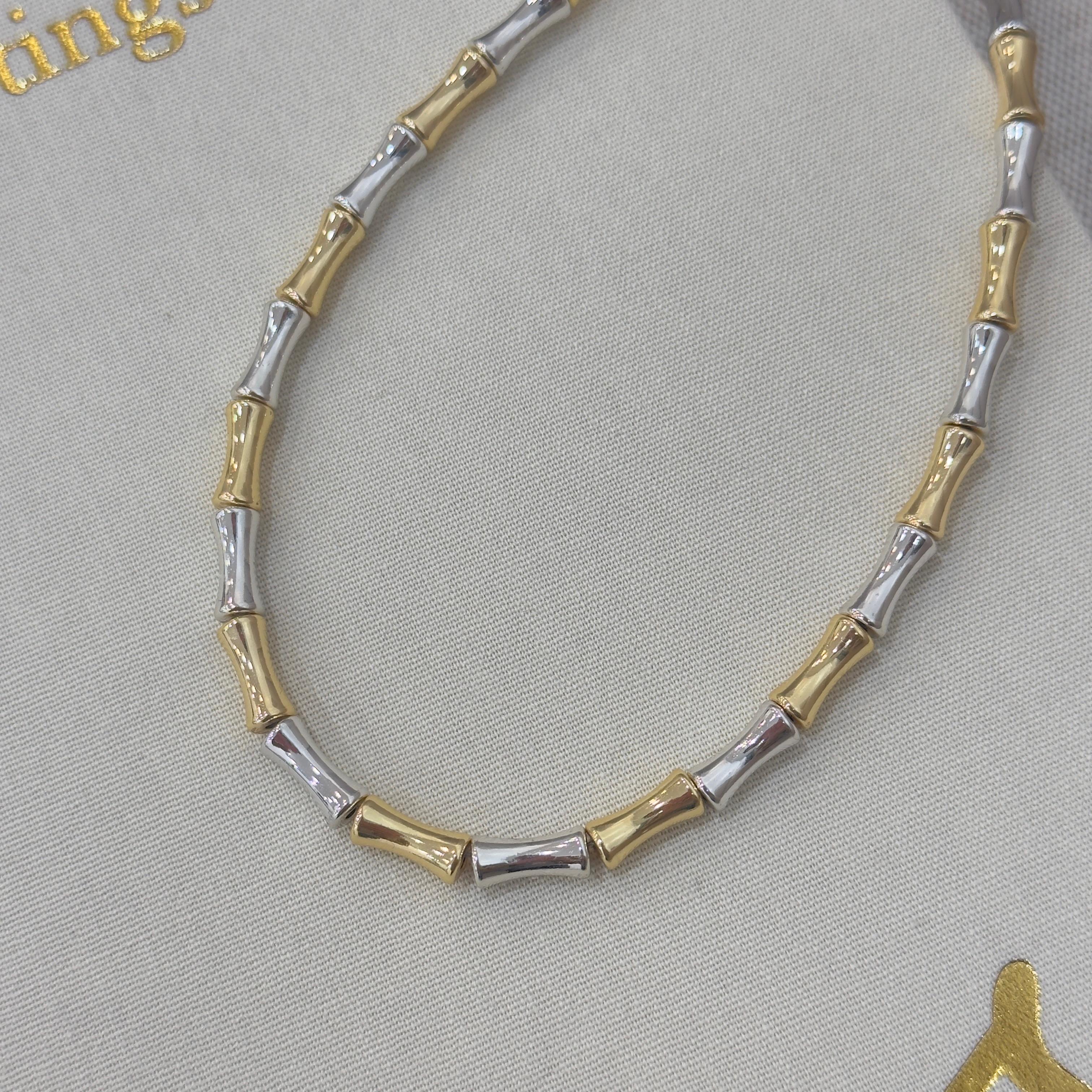 Premium Çift Renk İskelet Kolye 45-47cm
