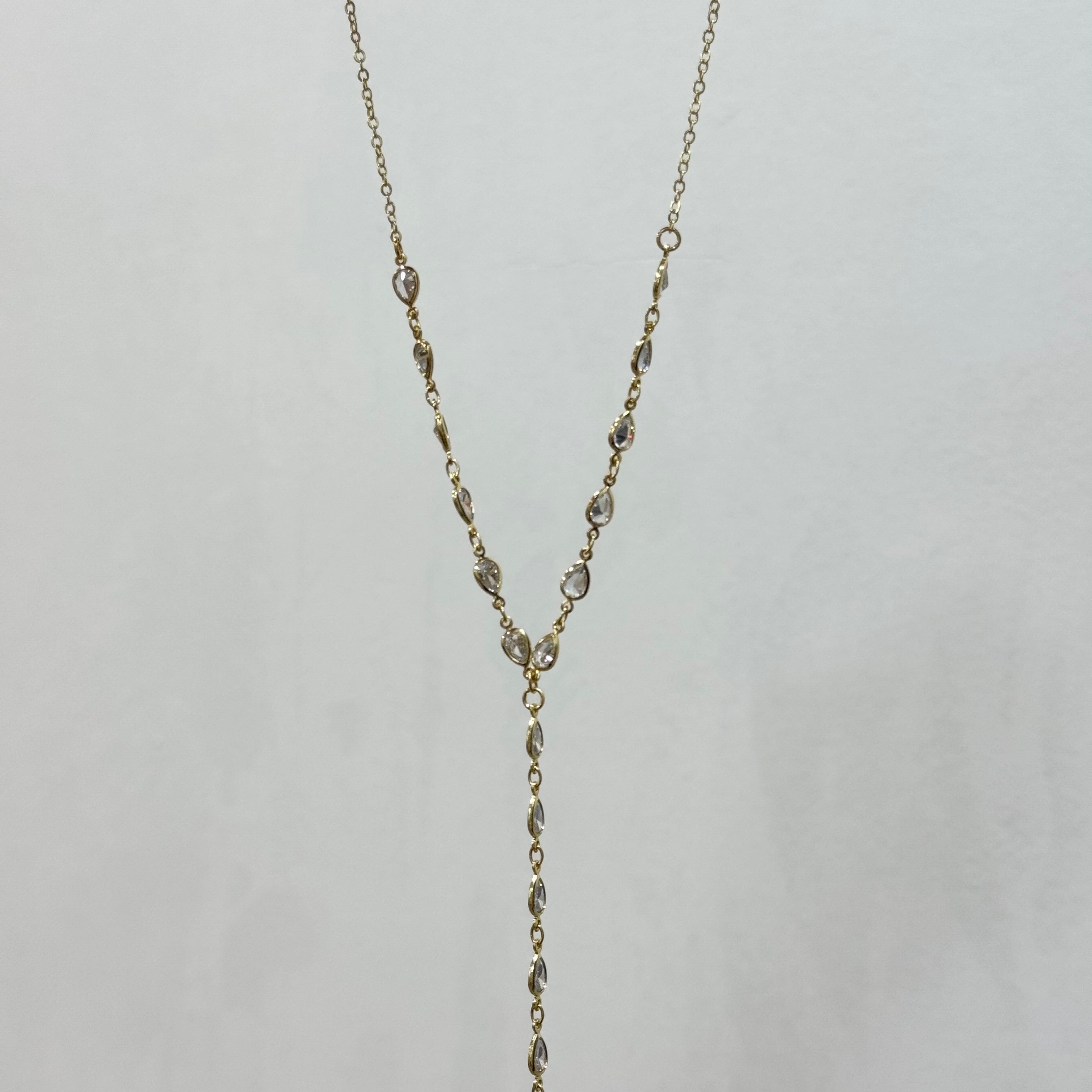 Premium 14k Damla Y Kolye