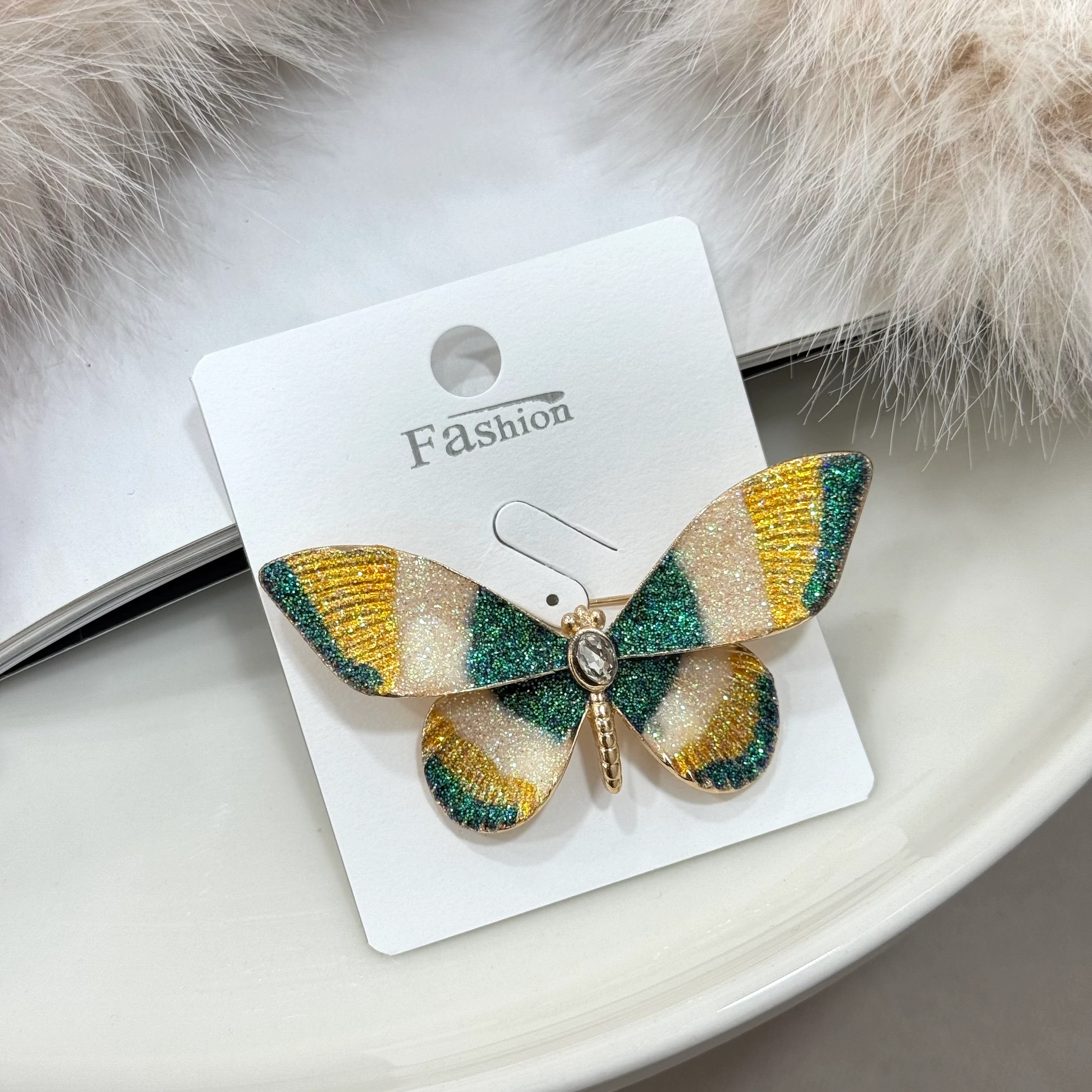 Parıltılı Kelebek Broş No:32