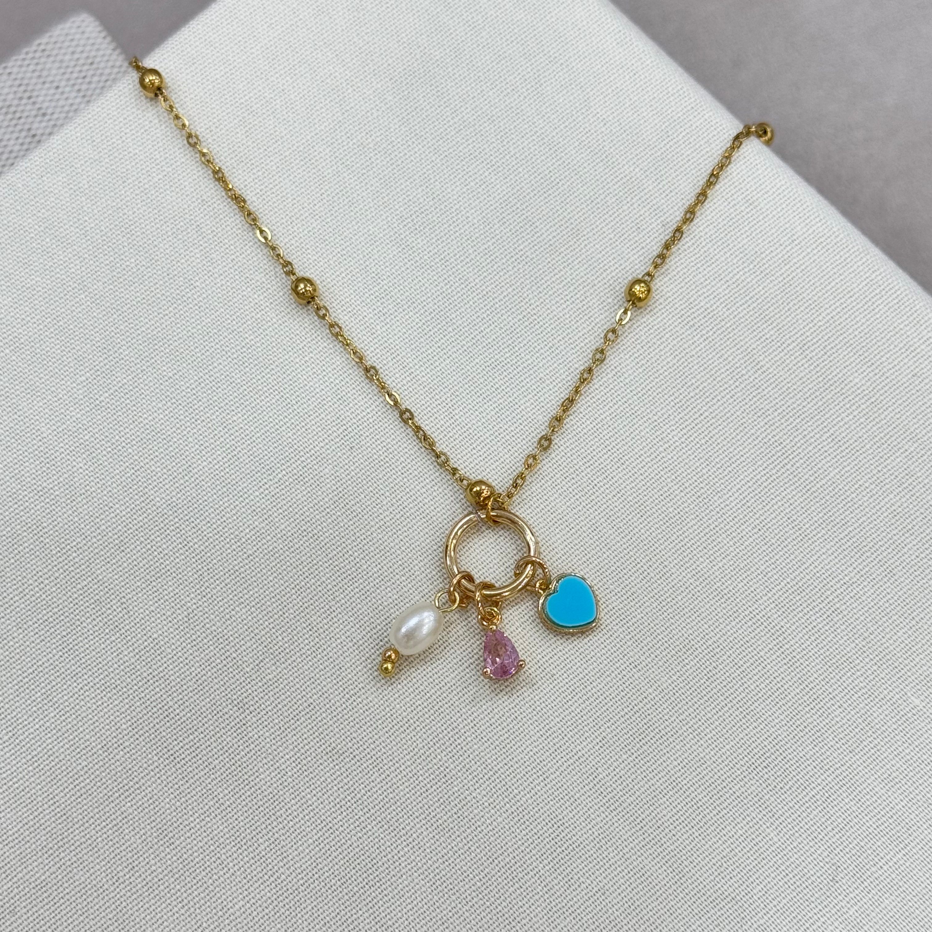 Çelik Soft Girl Charms Kolye