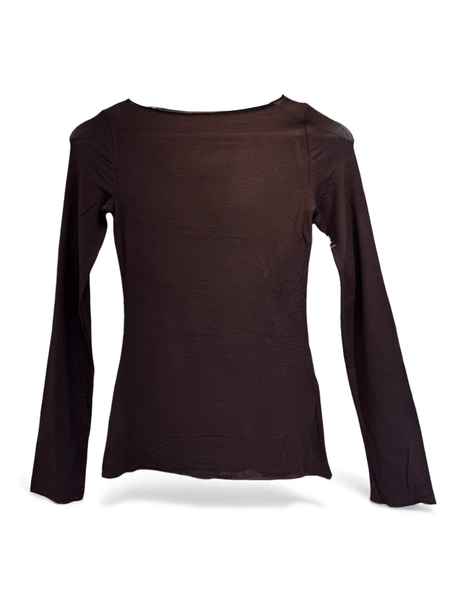 Karol Transparan Bluz | Kahverengi