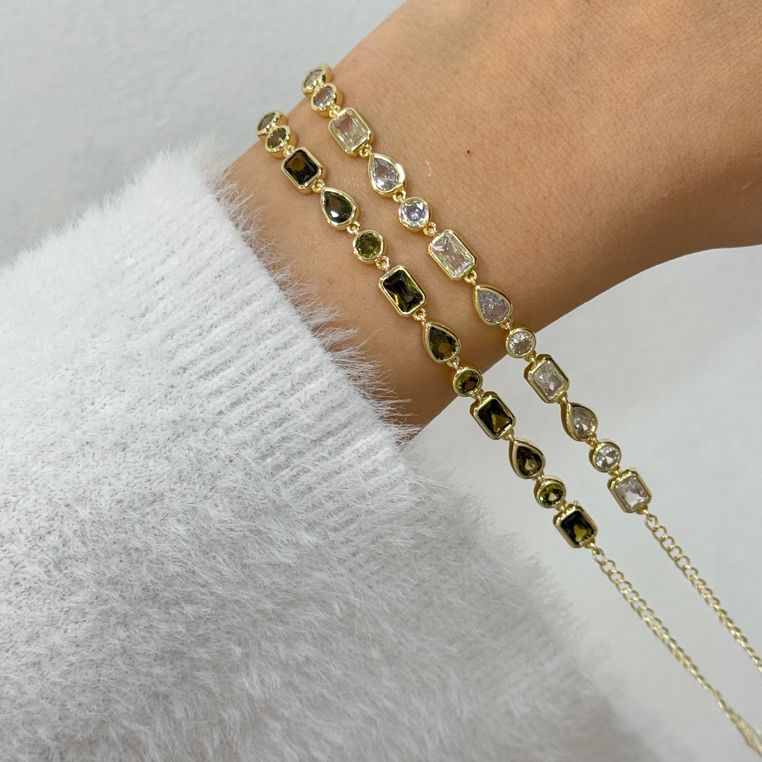 Premium Luminia Taşlı Minimal Bileklik