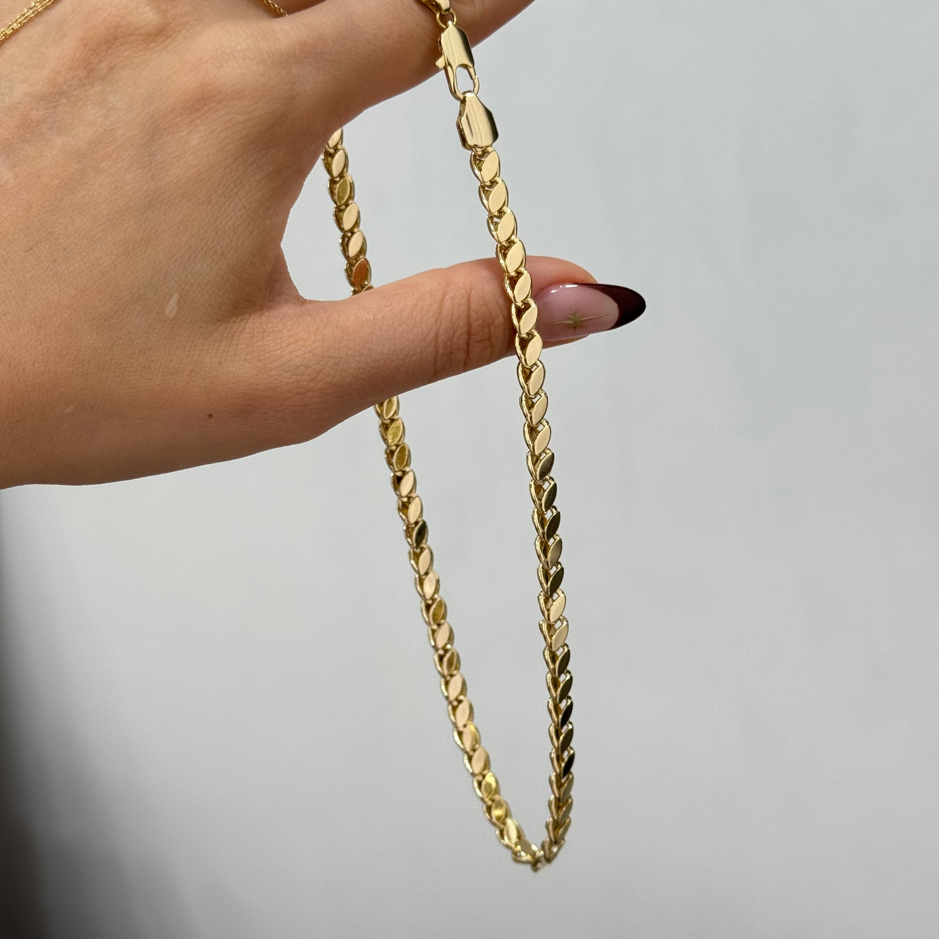 Xuping Su Serisi 14k Arpa Zincir Kolye 45cm