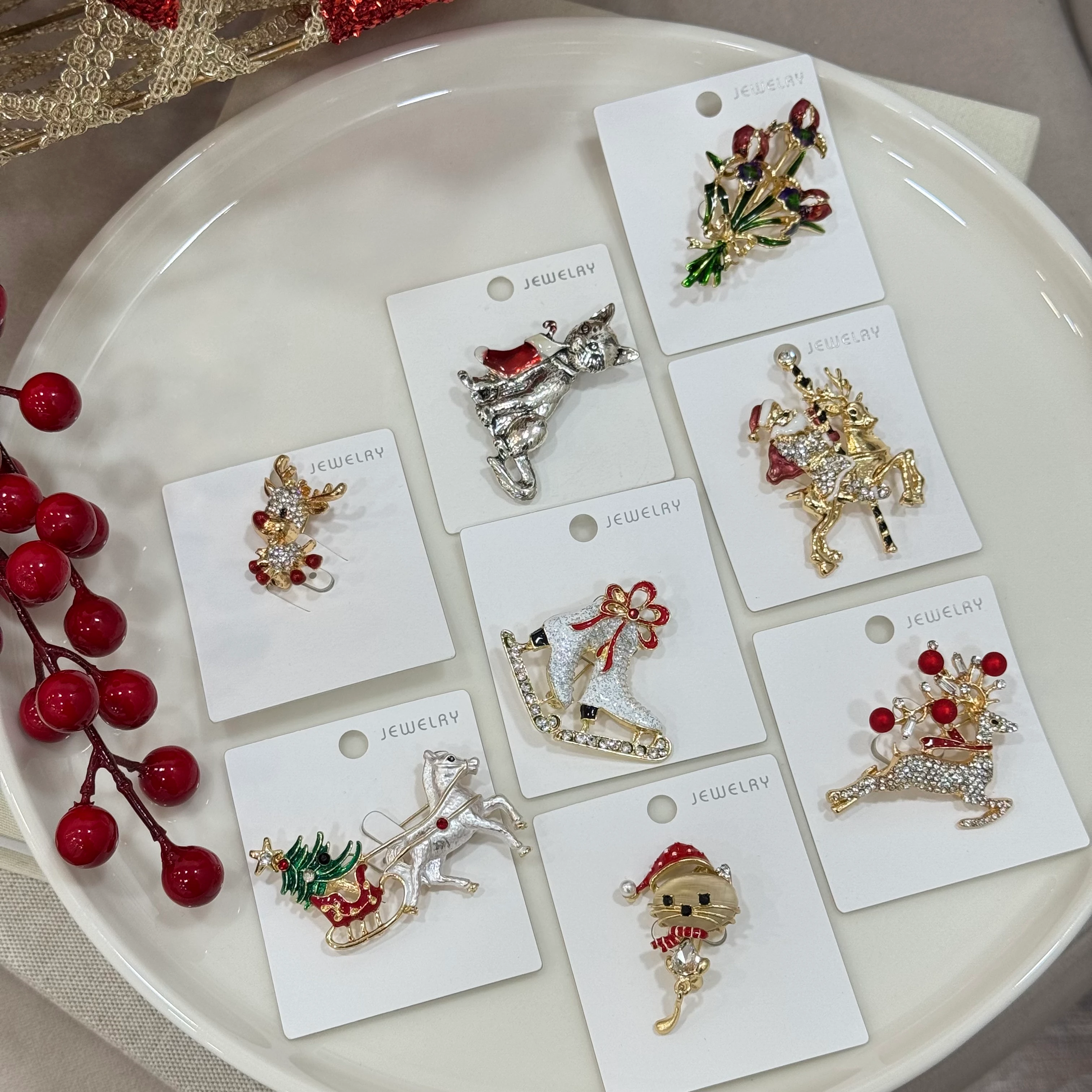 Yılbaşı Kedi Broş No:1