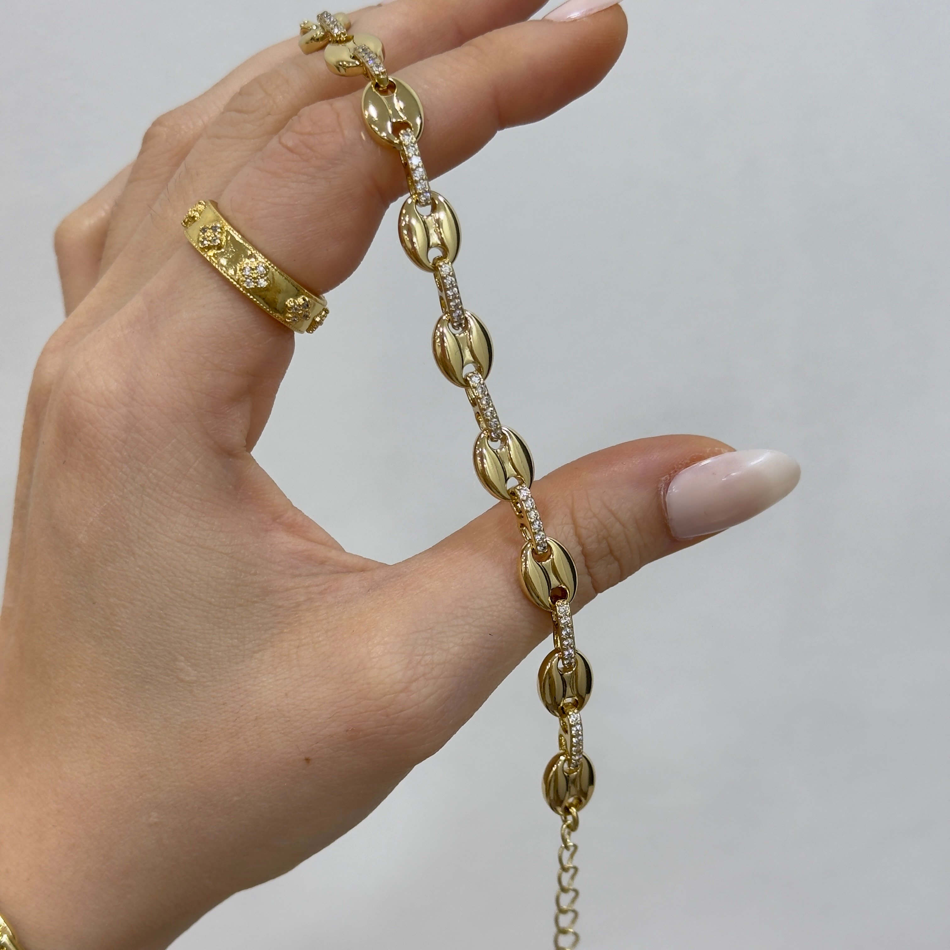 Xuping Su Serisi Gold Joly Chain Bileklik