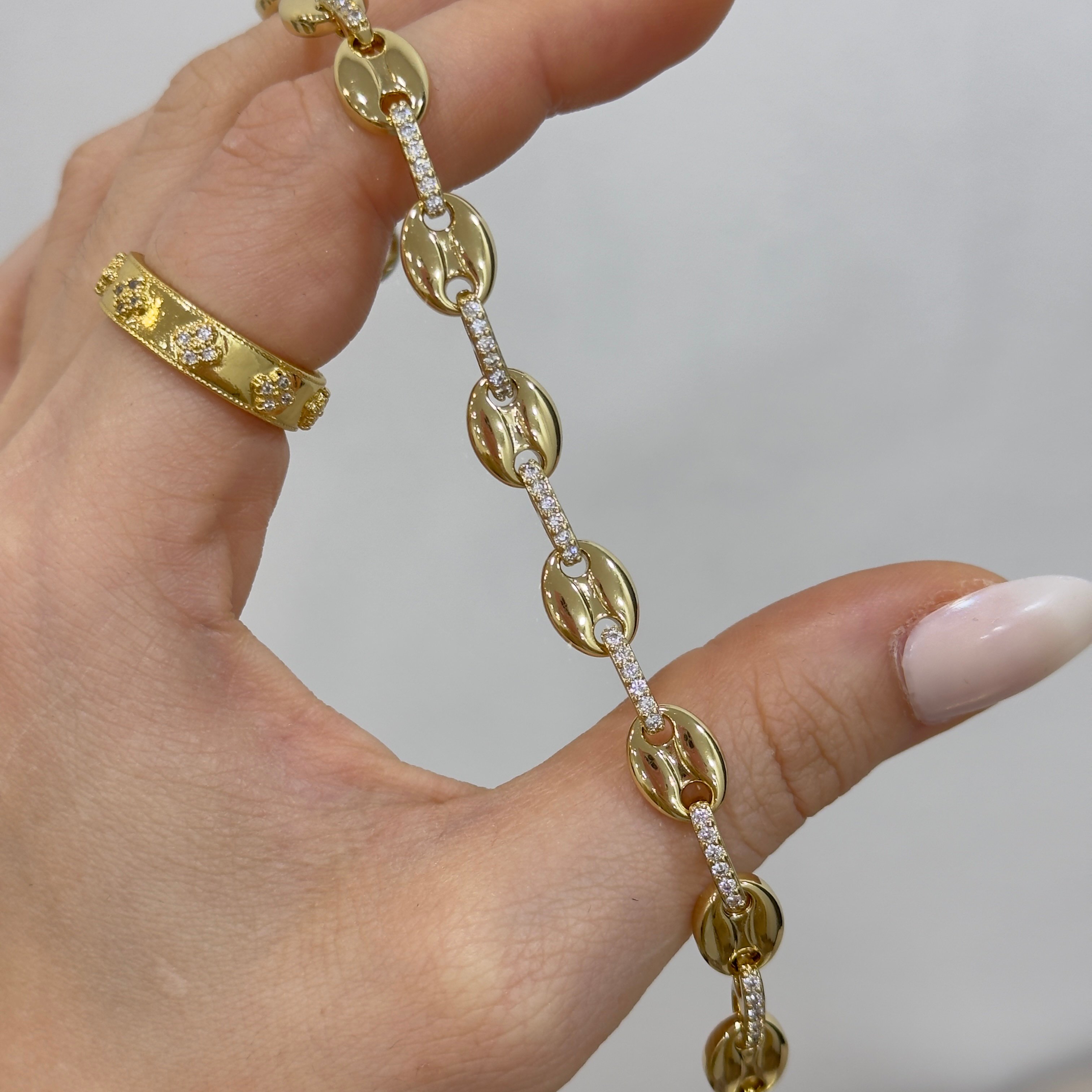 Xuping Su Serisi Gold Joly Chain Bileklik