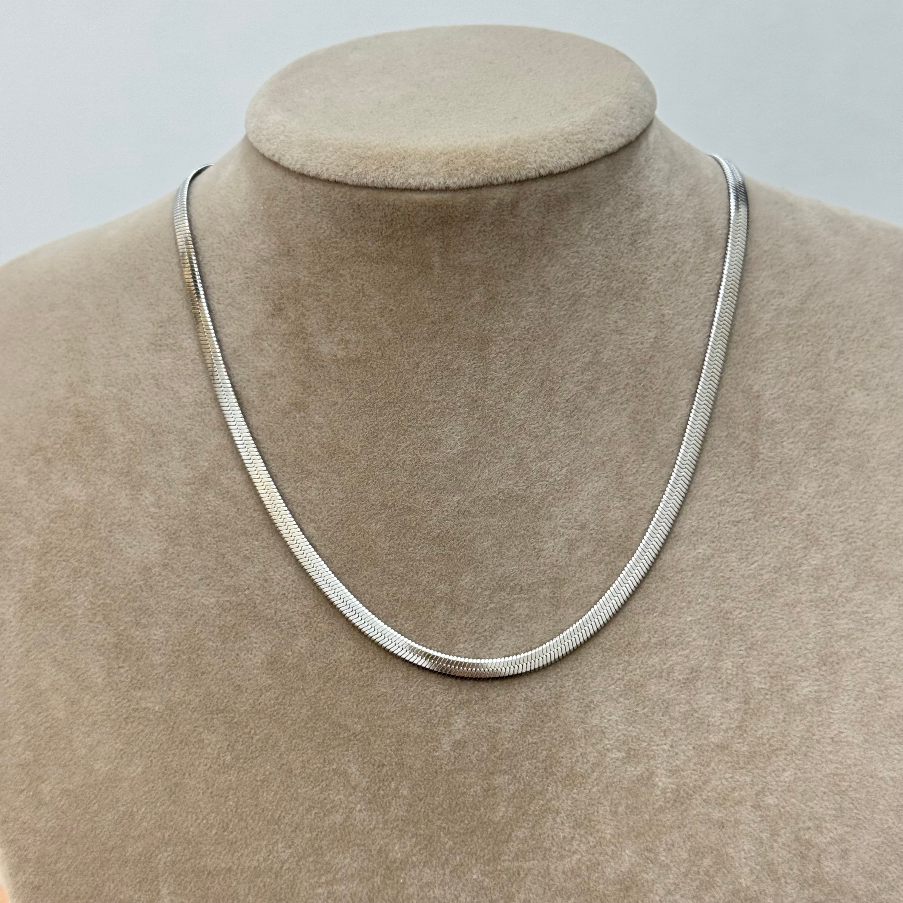 Çelik Gümüş İtalyan Zincir Kolye