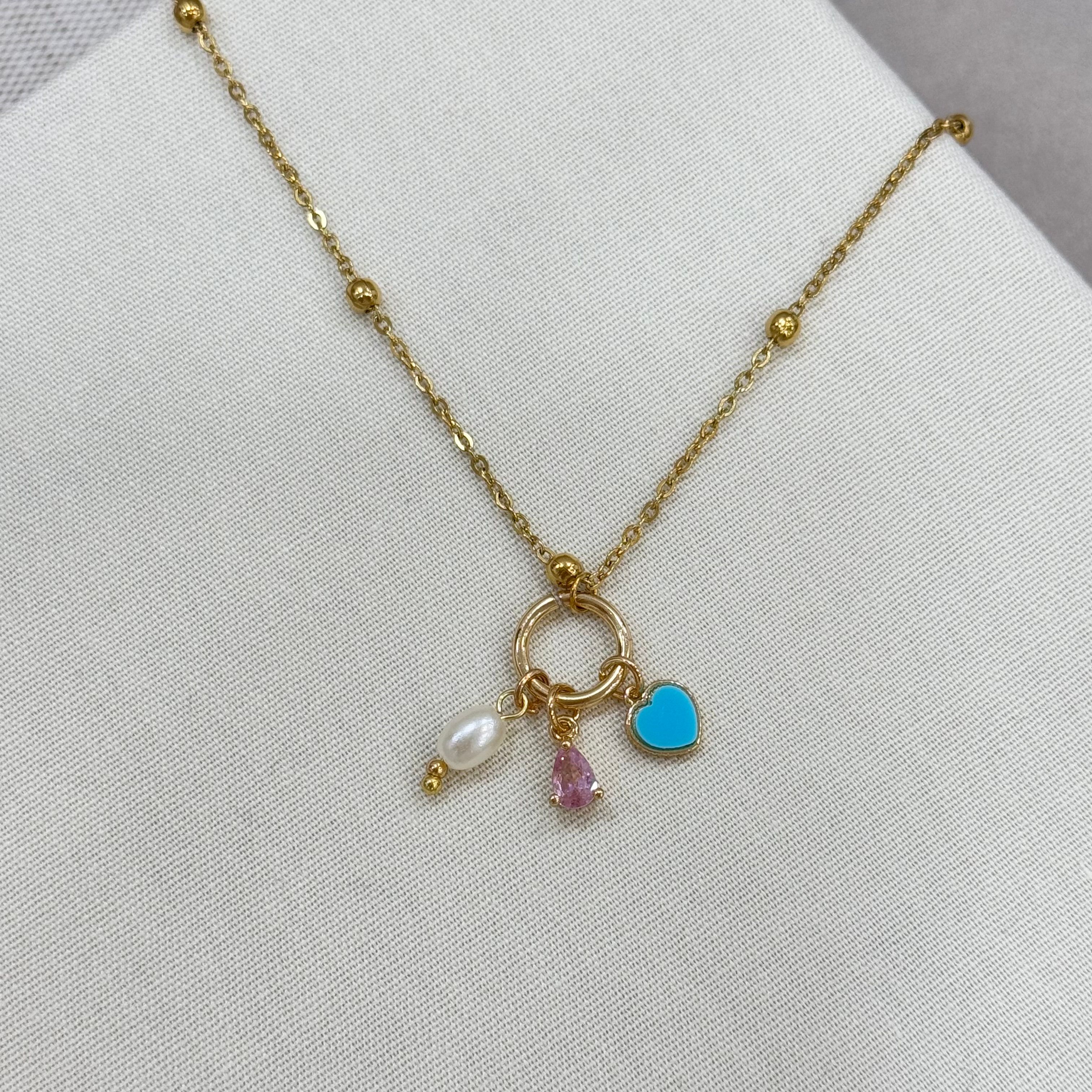 Çelik Soft Girl Charms Kolye