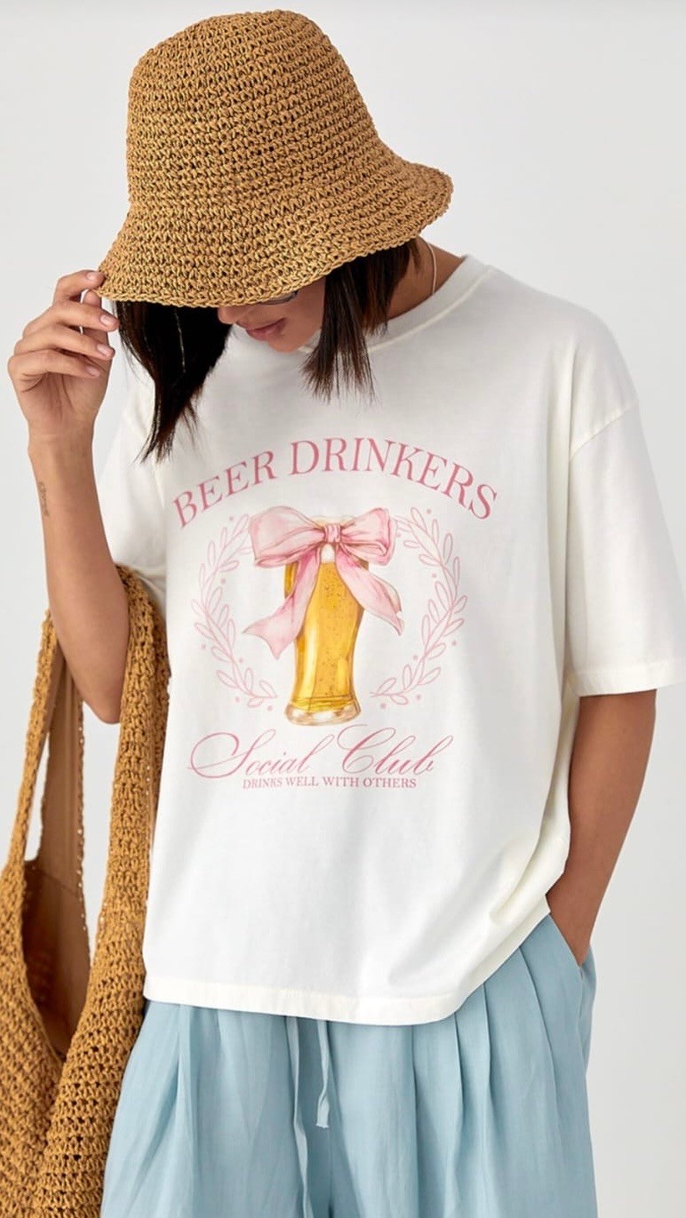 Soft Beer Drinkers Social Club Pamuklu T-Shirt