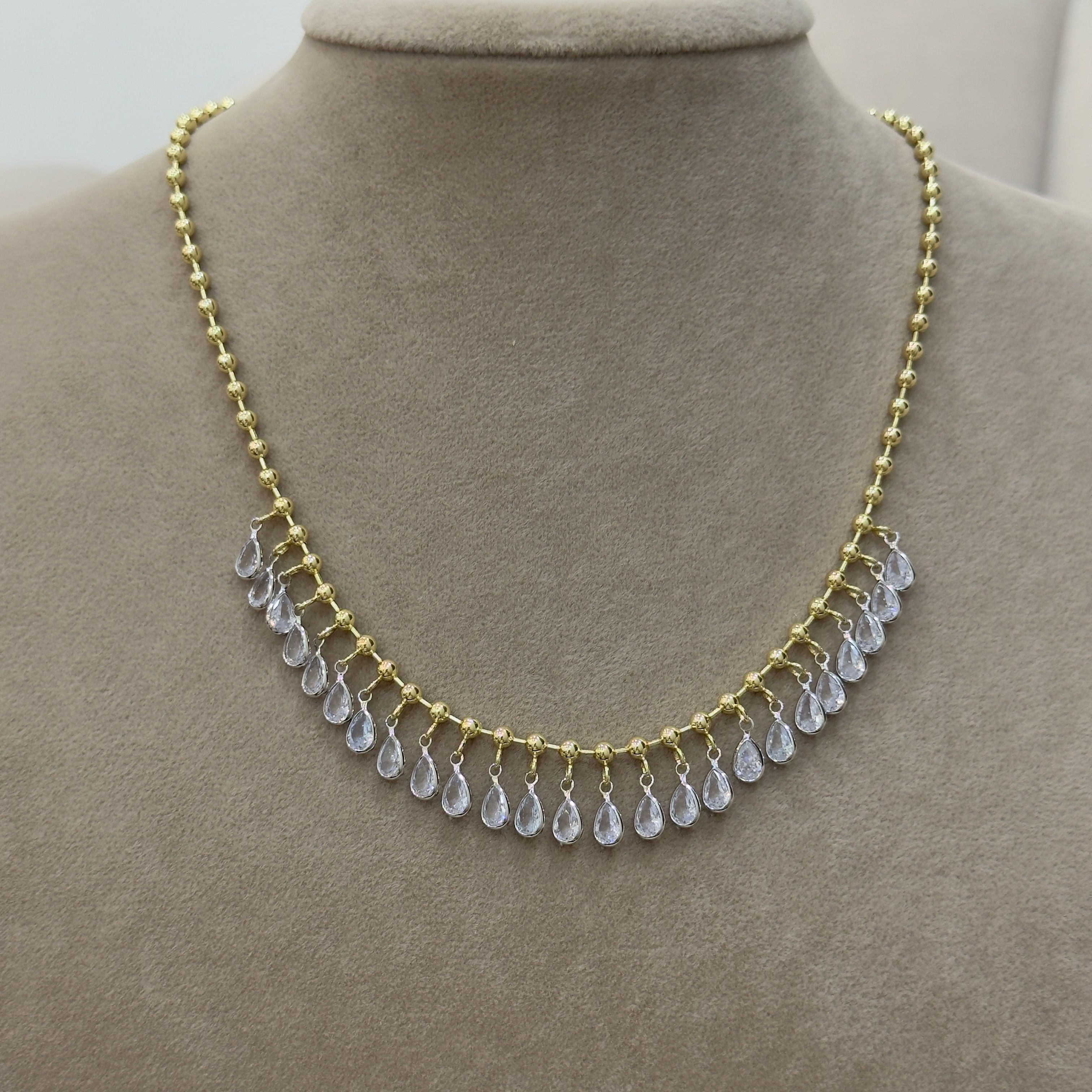 Premium Damla Charm Topçuk Kolye