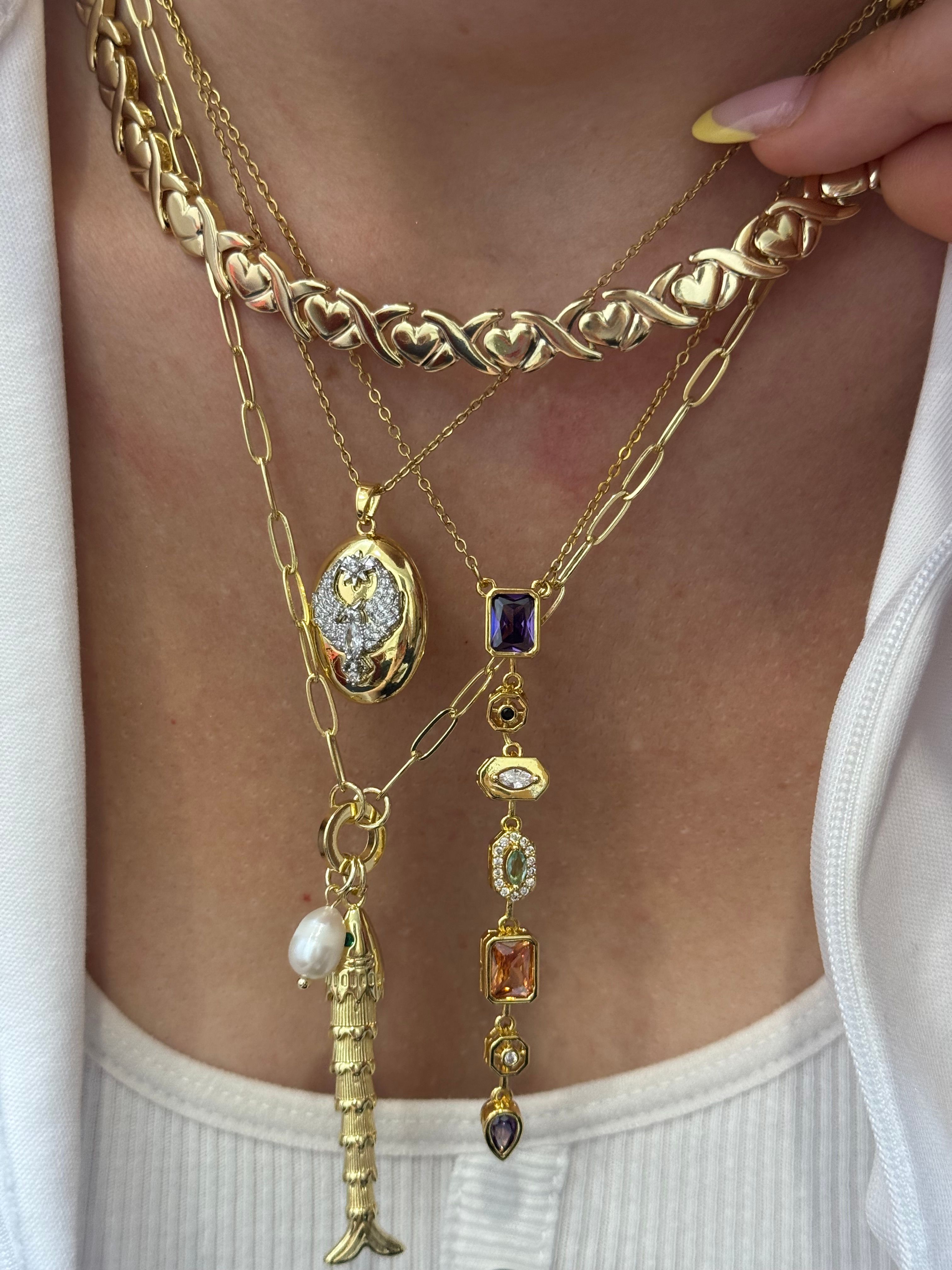 Xuping Su Serisi 14k Vintage Infinite Love Künye Bileklik