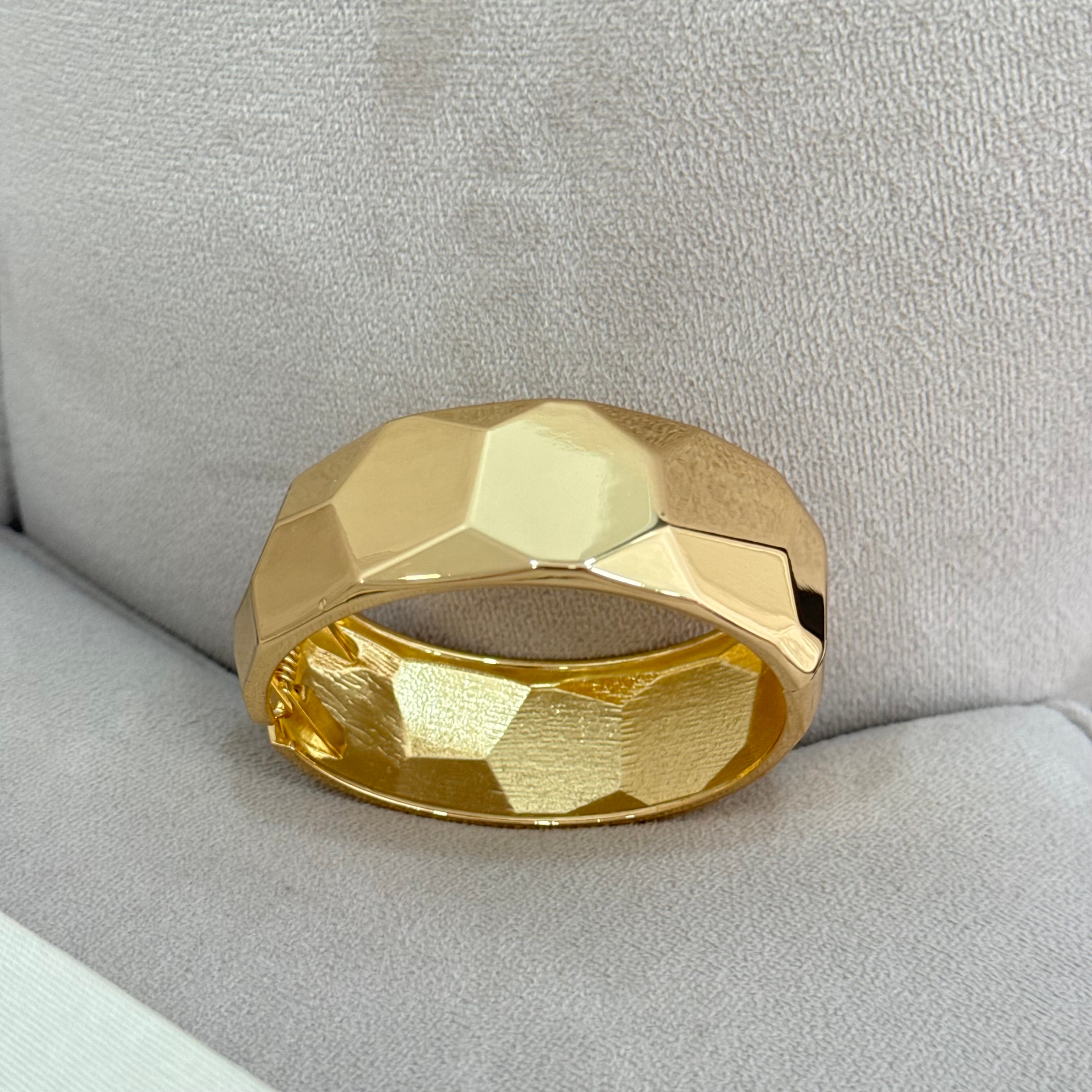 Premium Petek Pinterest Gold Kelepçe Bileklik