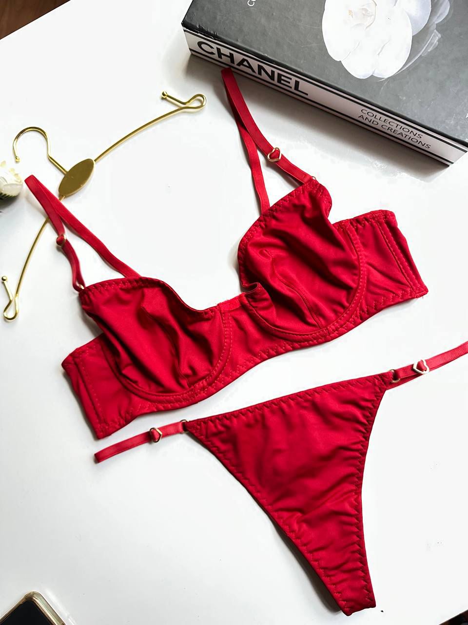 SOFT BRA SET - KIRMIZI