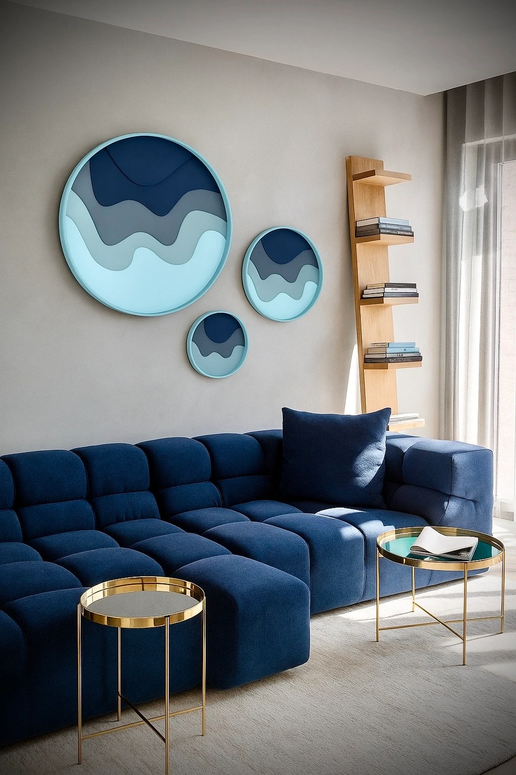 Waveforms Trio | El Yapımı Dekoratif Tablo