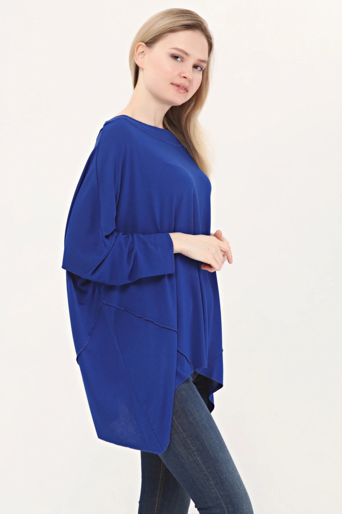 YAKA DETAYLI TRİKO BLUZ