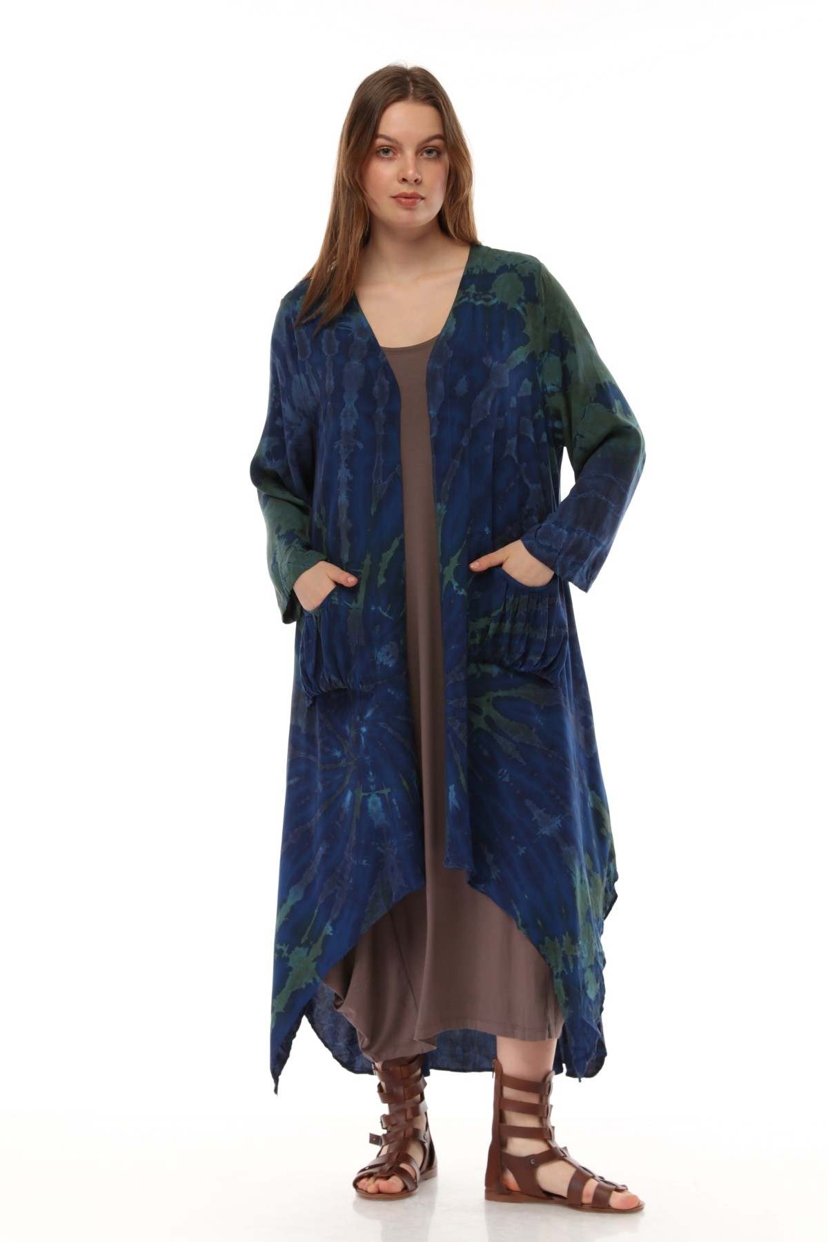 BATİK KAFTAN - Lacivert